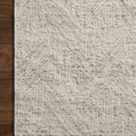 Loloi Raven Silver / Ivory Rug 0-RUGS - wool Loloi