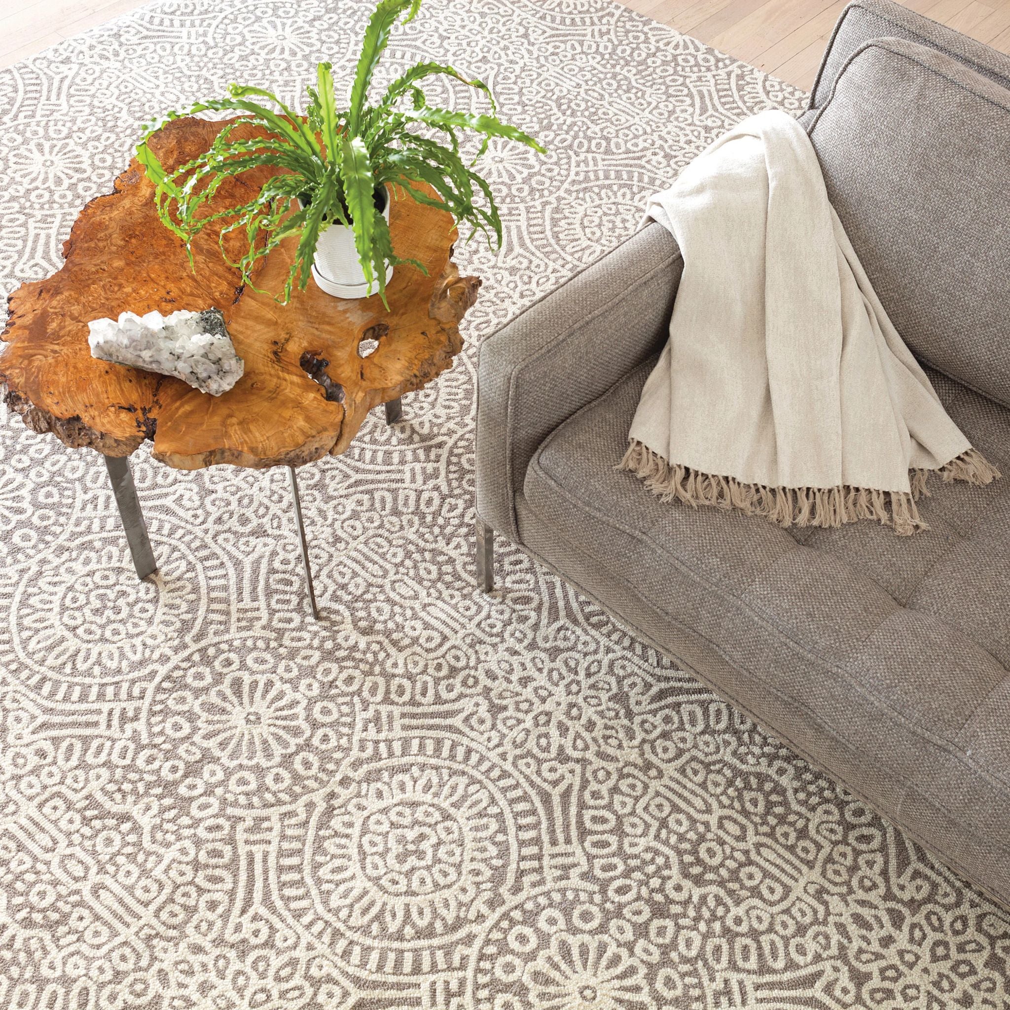 Temple Hand Micro Hooked Wool Rug RUGS - wool Dash & Albert