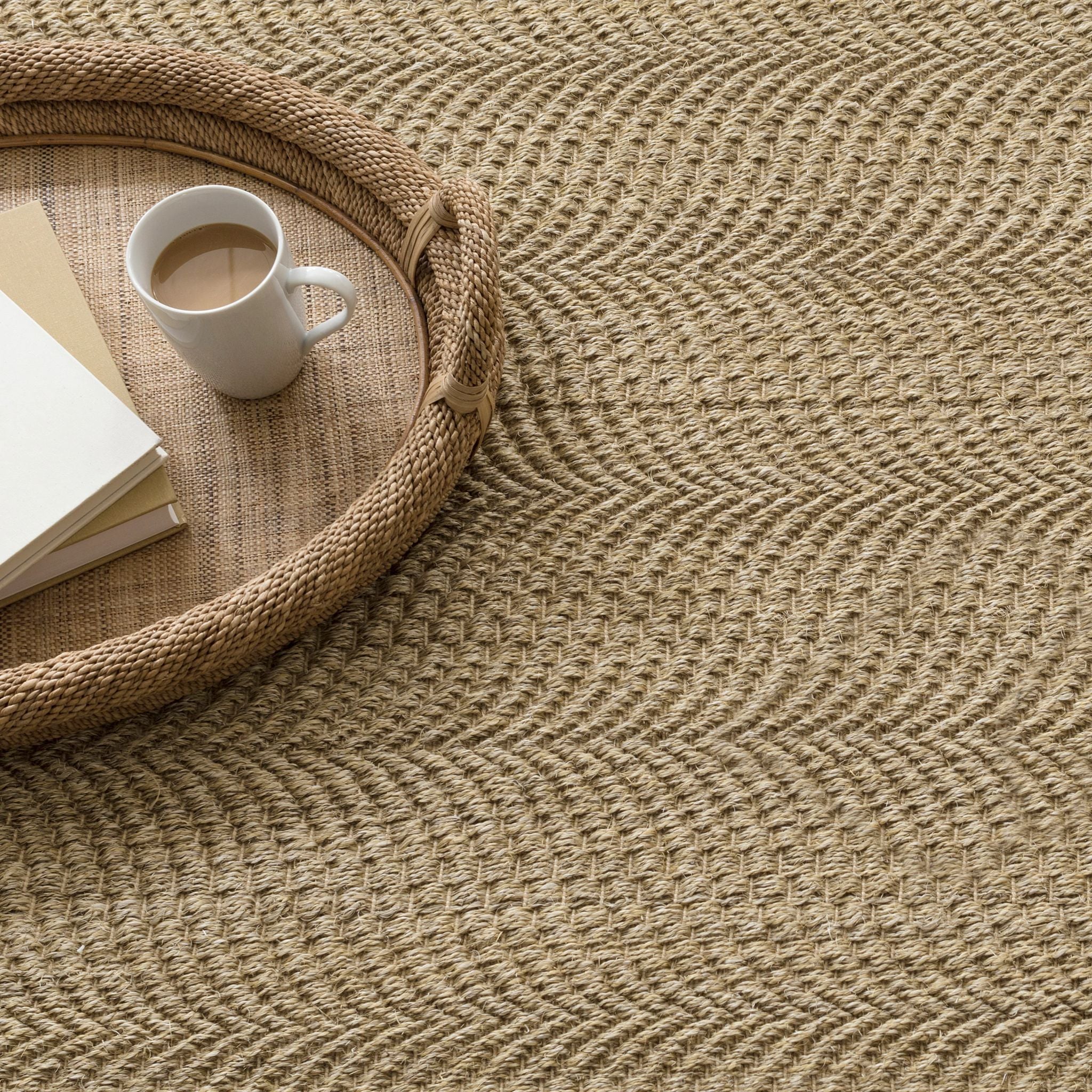 Wave Woven Sisal Rug RUGS - jute Dash & Albert
