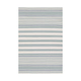 Rugby Stripe Handwoven Indoor/Outdoor Rug RUGS - synthetic Dash & Albert Light Blue 2' x 3'