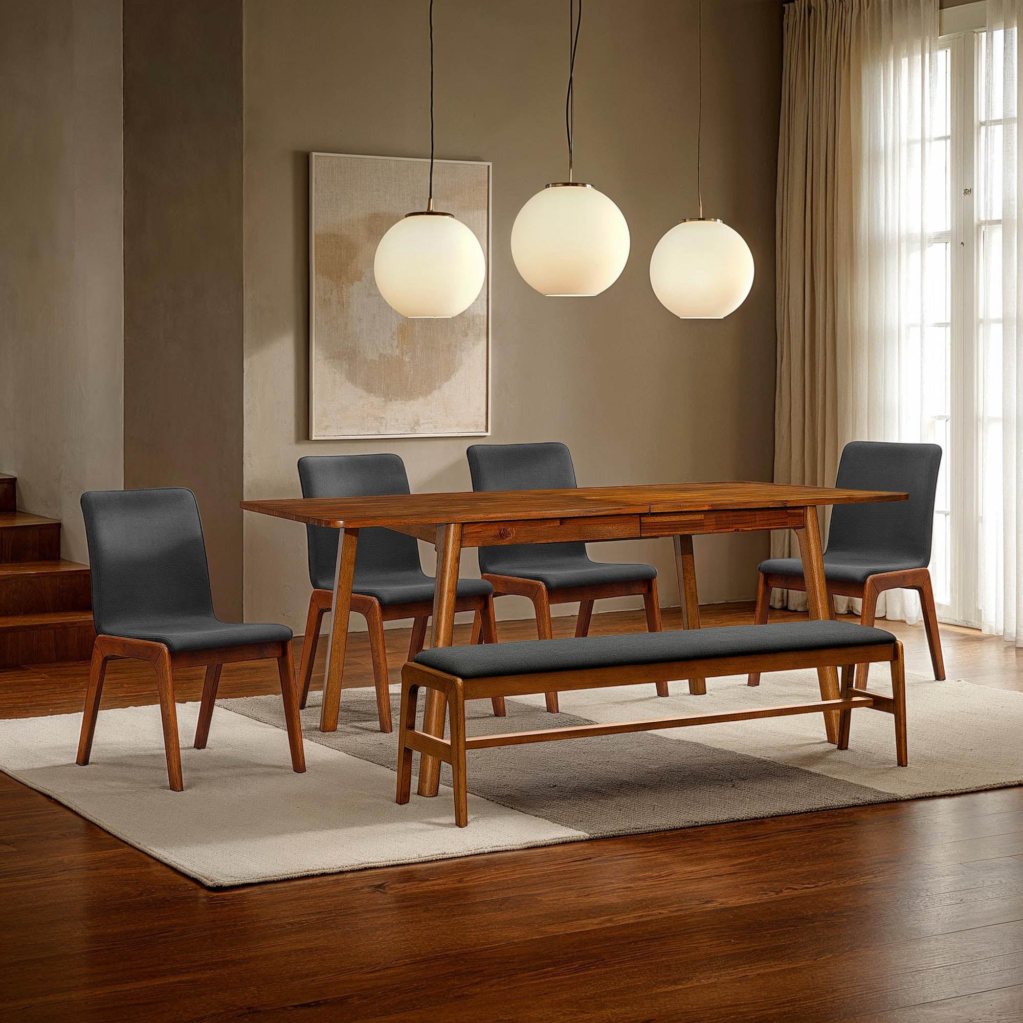 Remi Upholstered Bench FURNITURE - benches LH IMPORTS