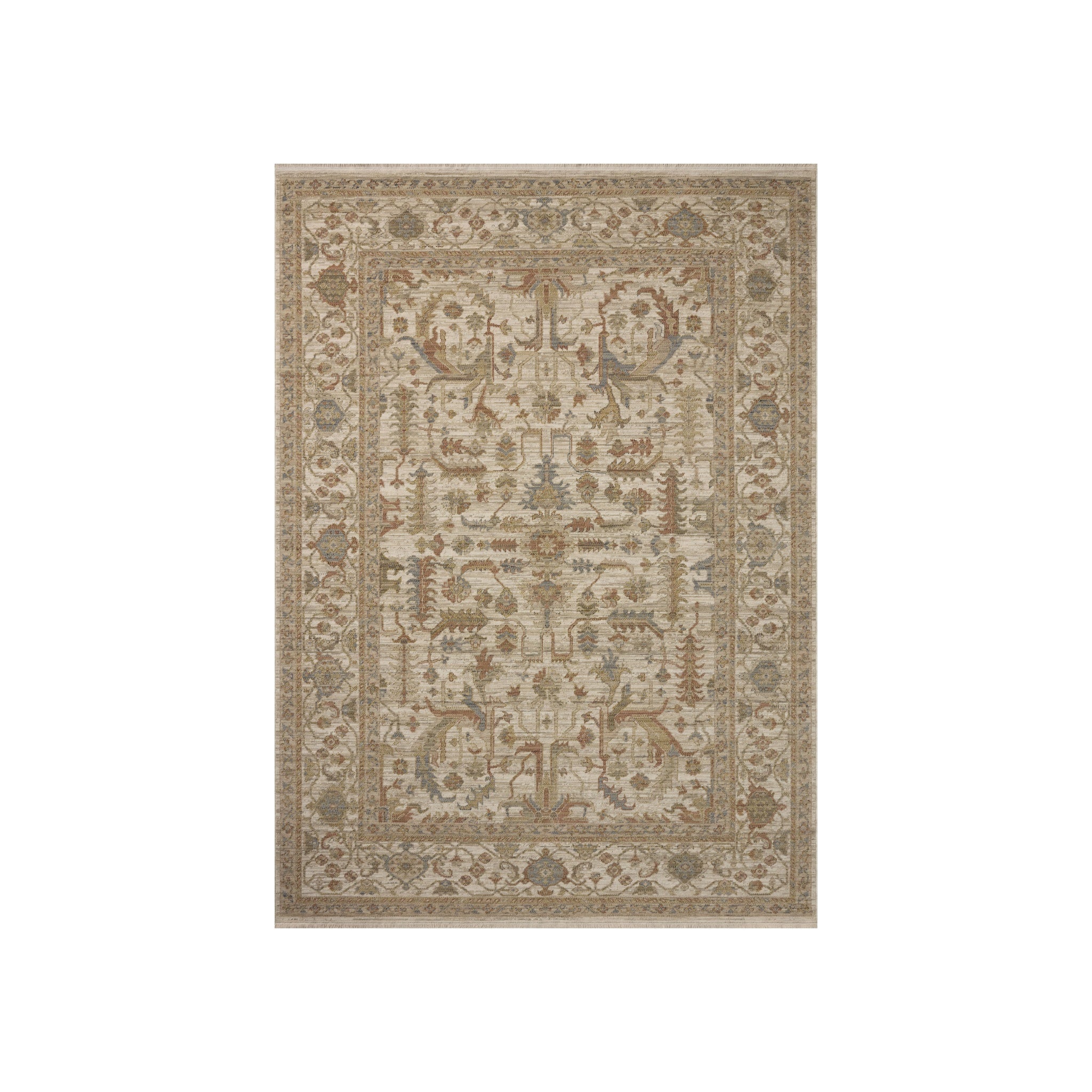 IN STORE - Loloi Reign Ivory / Sunset Rug RUGS - wool Loloi 2'0" x 2'10"