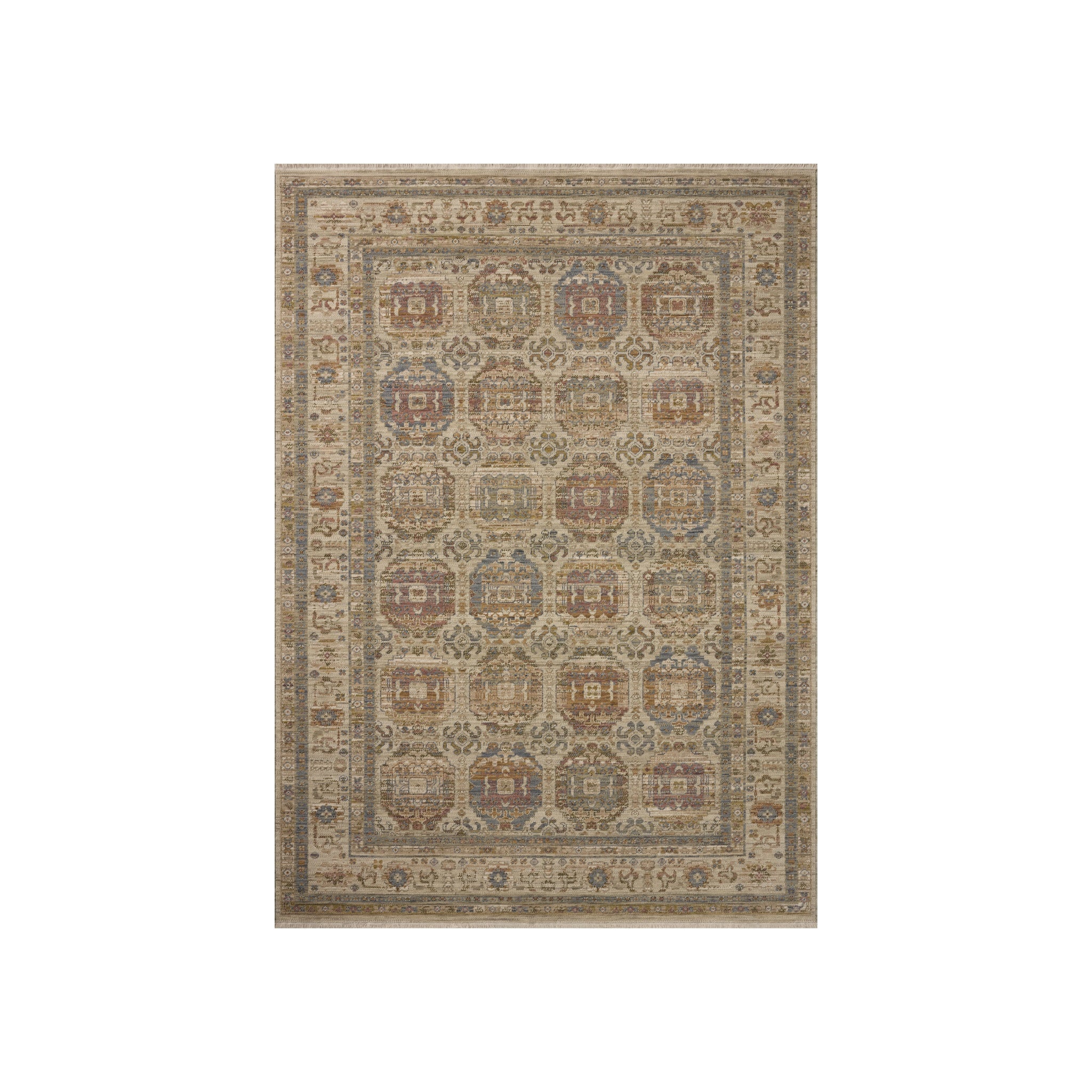Loloi Reign Dove / Multi Rug RUGS - wool Loloi