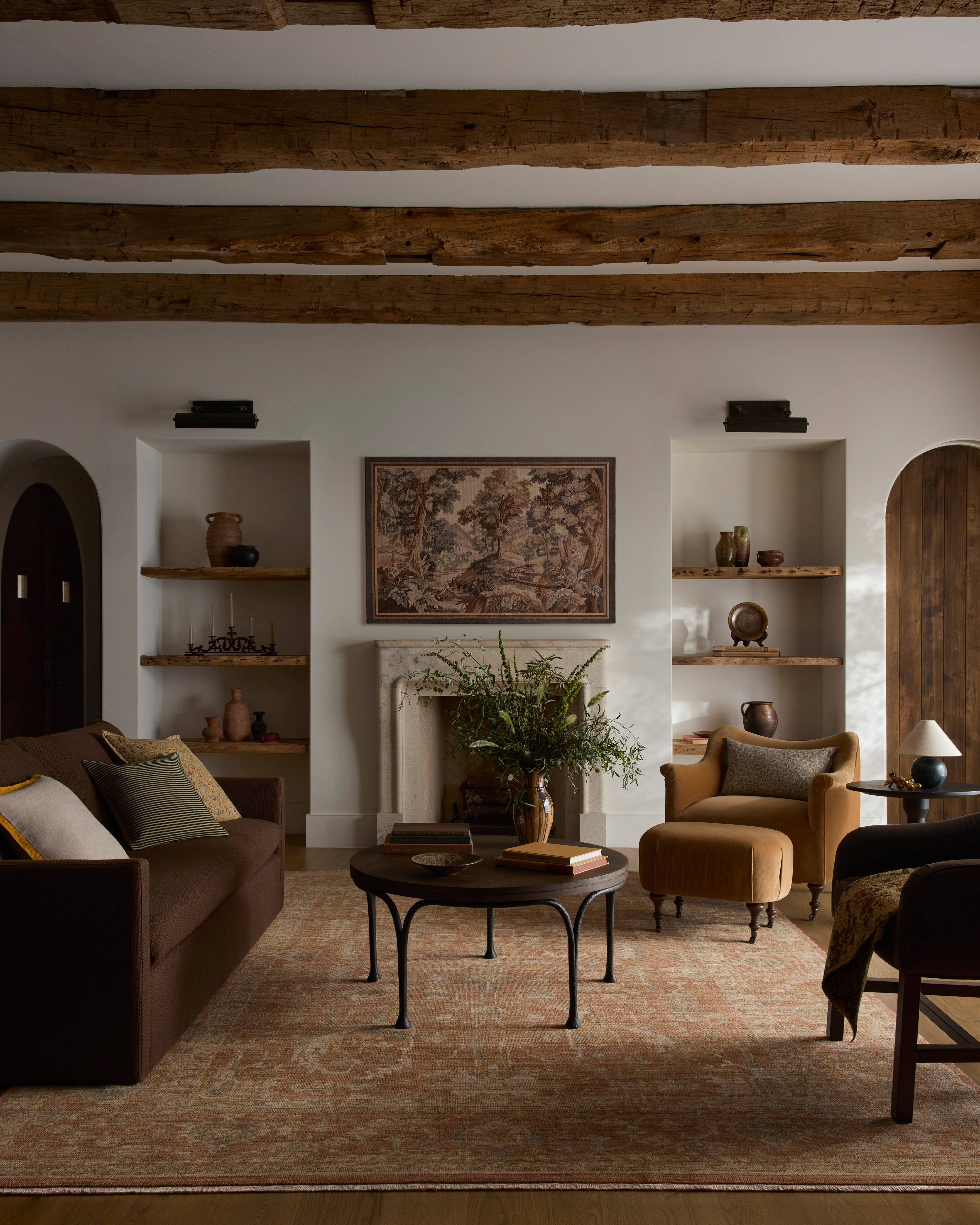 Loloi Reign Terracotta / Sky Rug RUGS - wool Loloi
