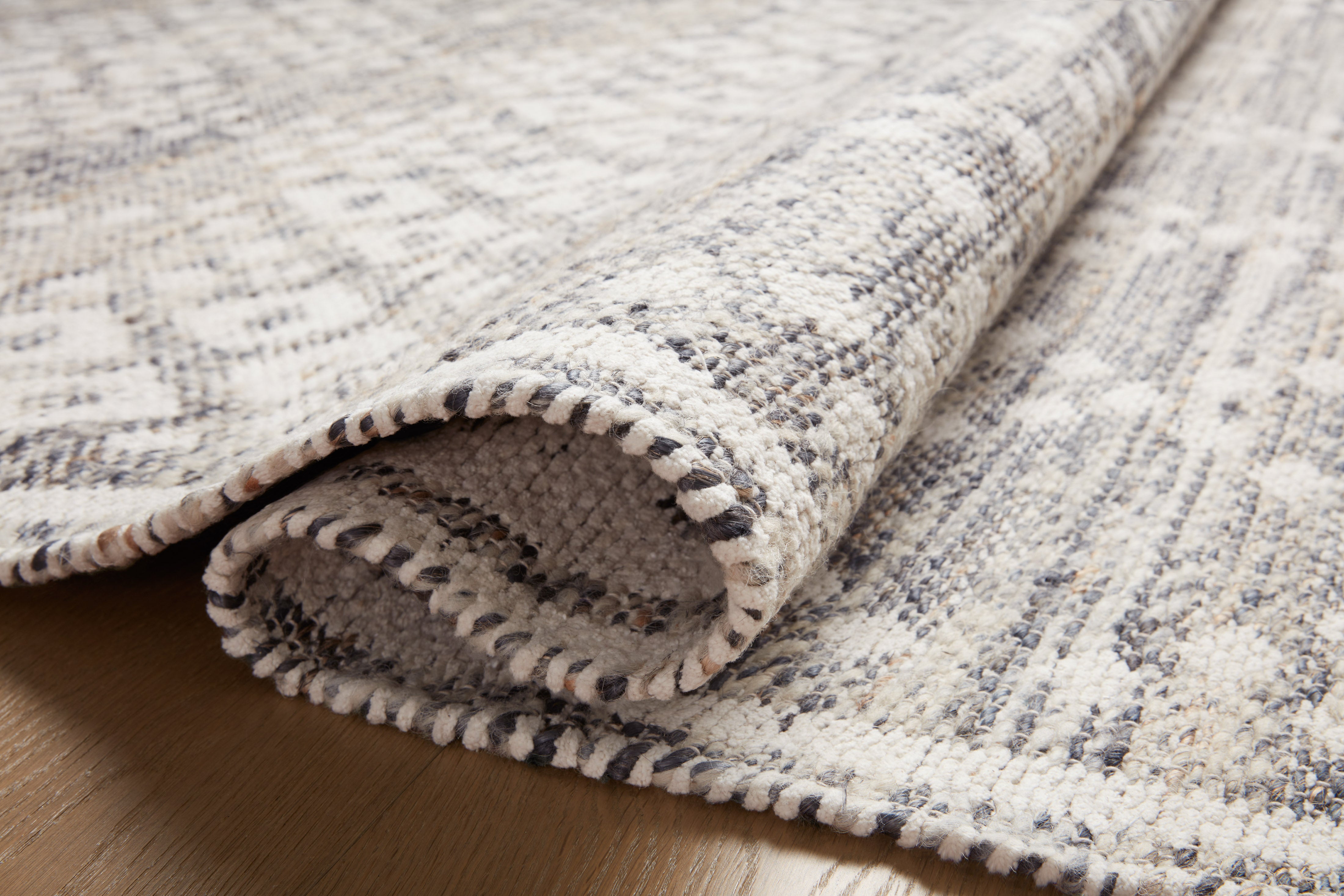 Angela Rose x Loloi Rivers Denim / Ivory Rug 0-RUGS-patterned Loloi