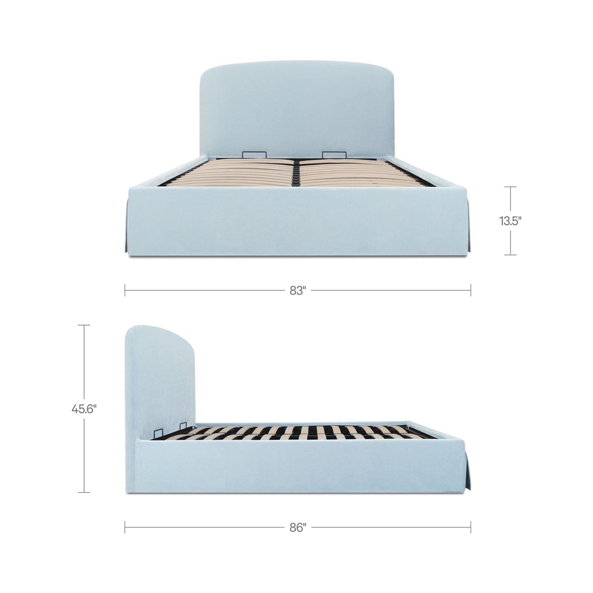 Joanne Storage Bed FURNITURE - storage bed Moe's Furniture