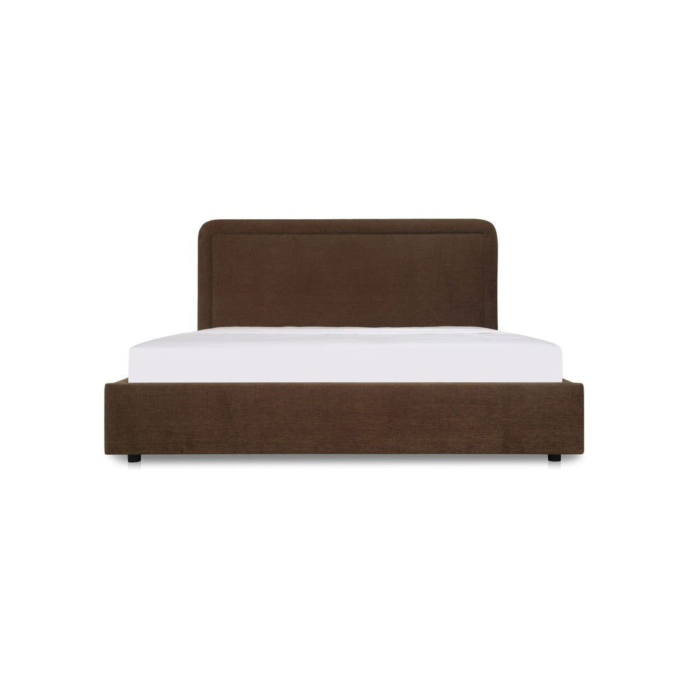 Simeon Storage Bed FURNITURE - beds Moe's Furniture Brown Queen