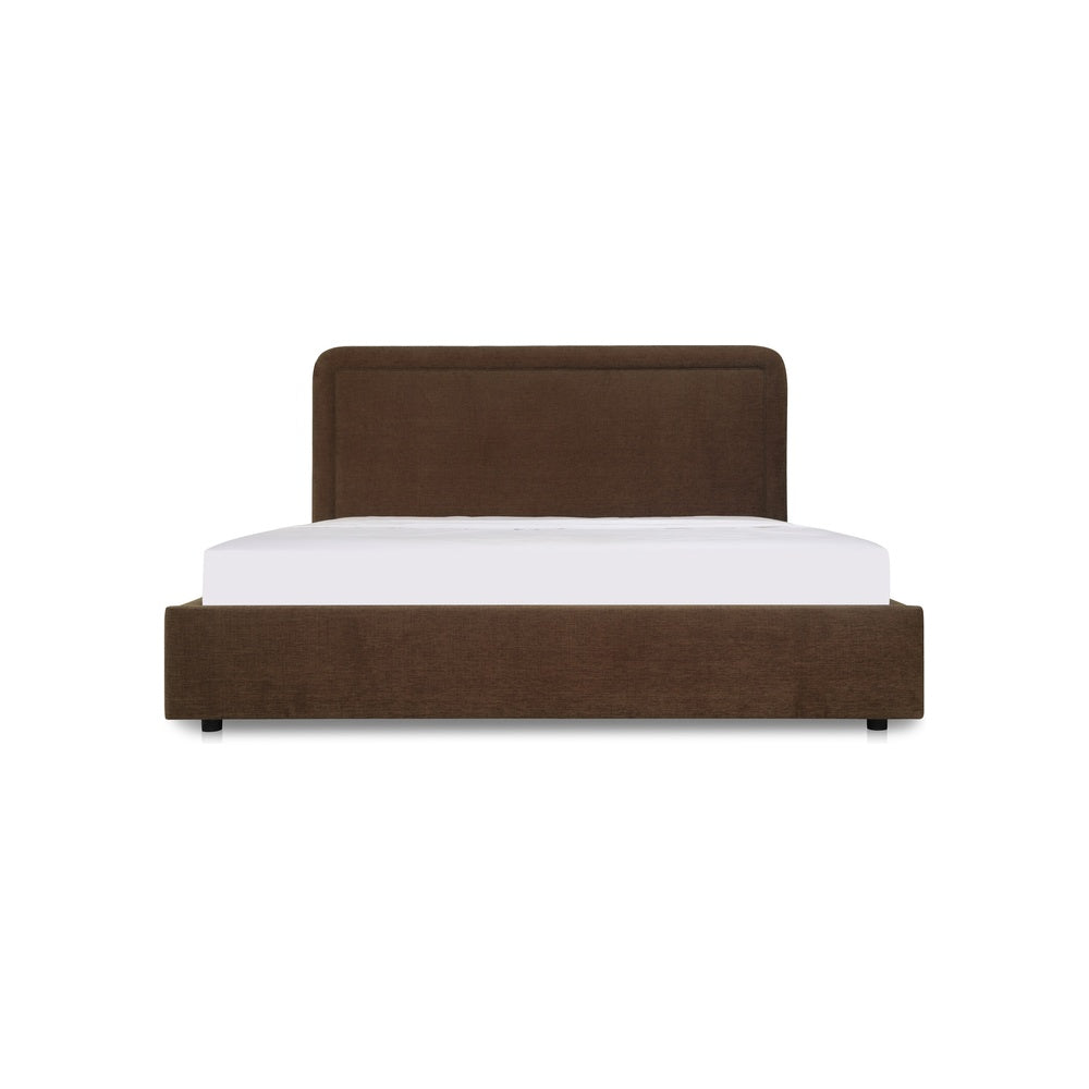 Simeon Storage Bed FURNITURE - beds Moe's Furniture Brown King