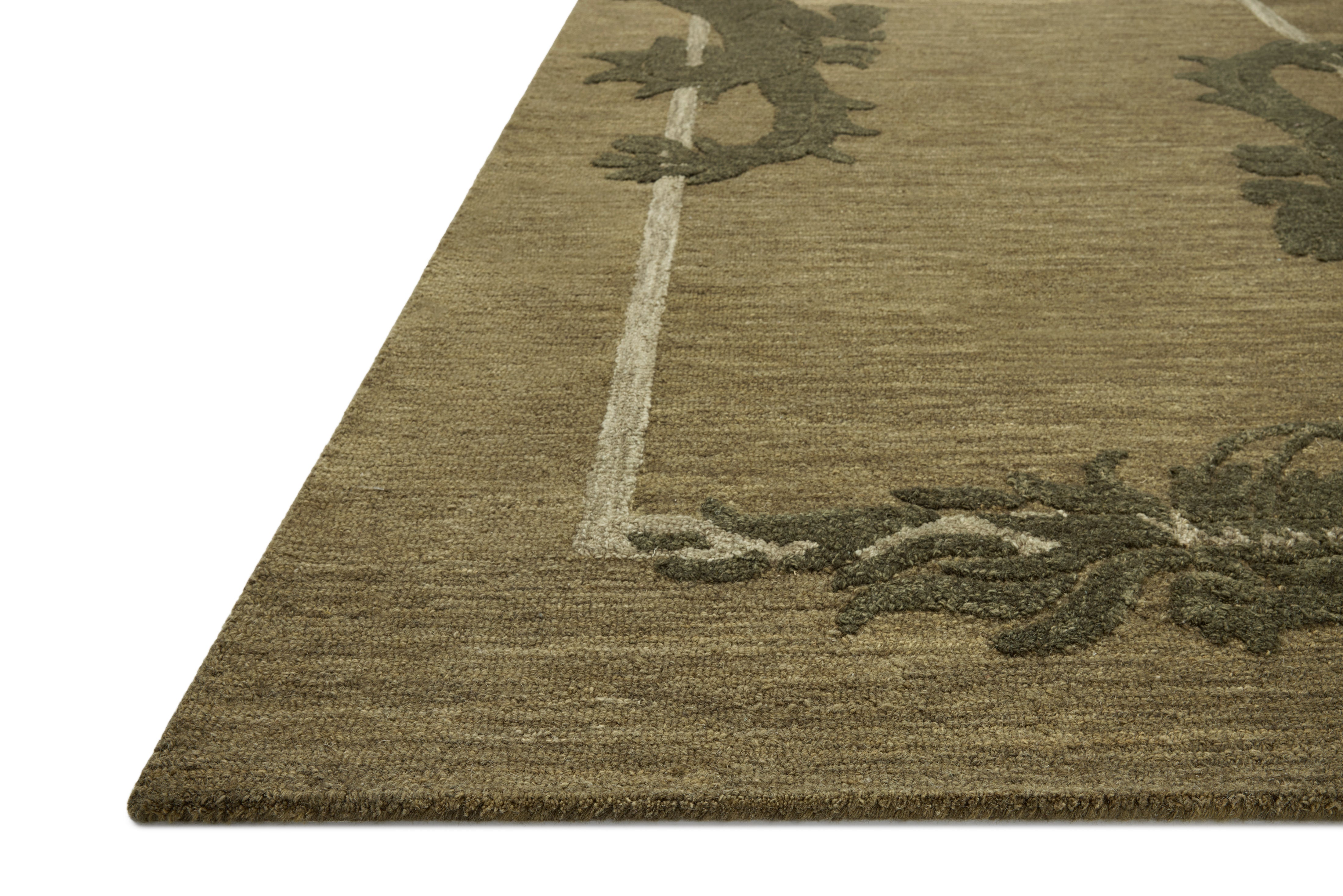 In-house sample - Loloi Romi Collection DESIGN - Rug Sample Loloi Green / Forest