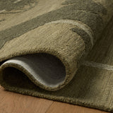 In-house sample - Loloi Romi Collection DESIGN - Rug Sample Loloi Green / Forest
