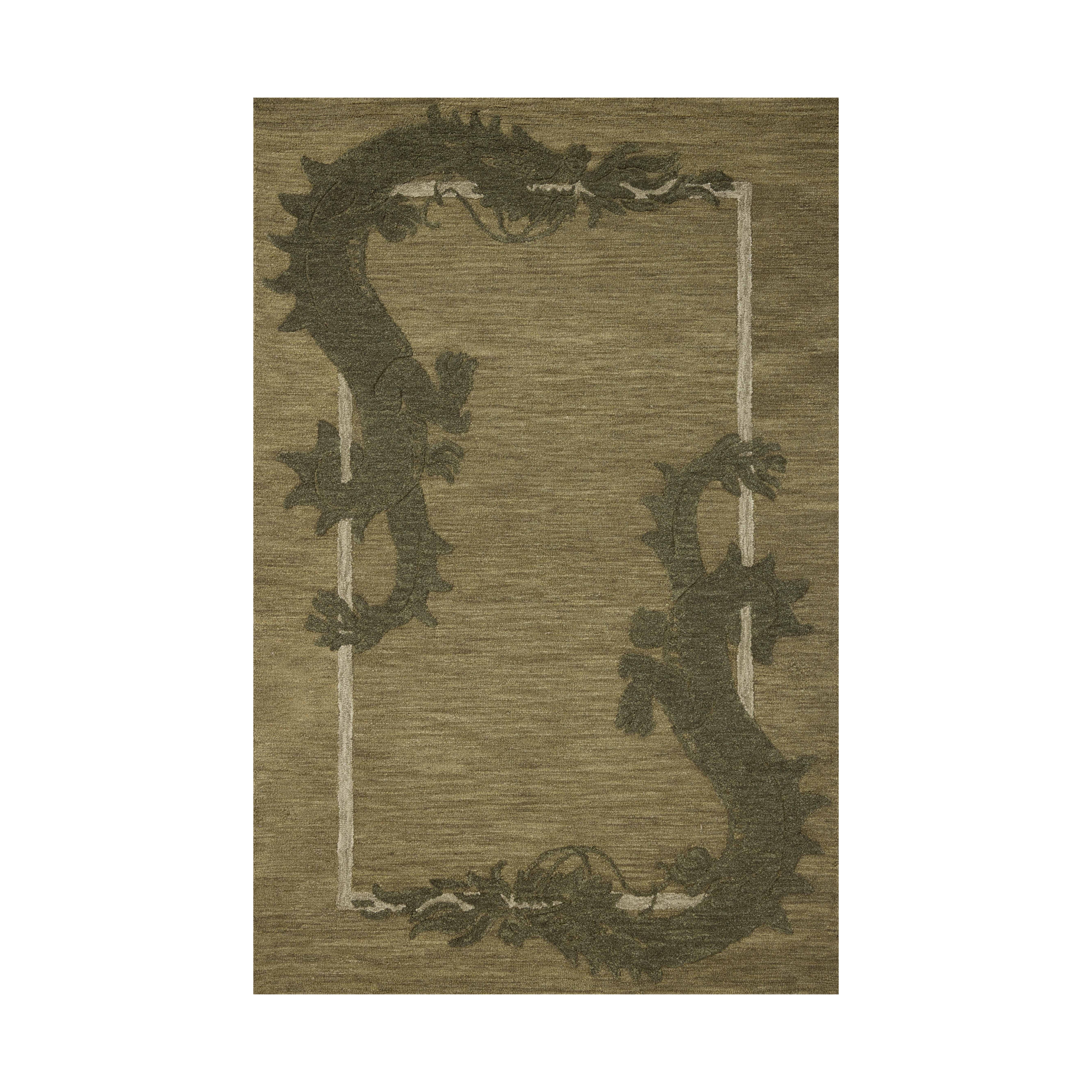 Brigette Romanek x Loloi Romi Green / Forest Rug RUGS - wool Loloi 18" x 18" sample