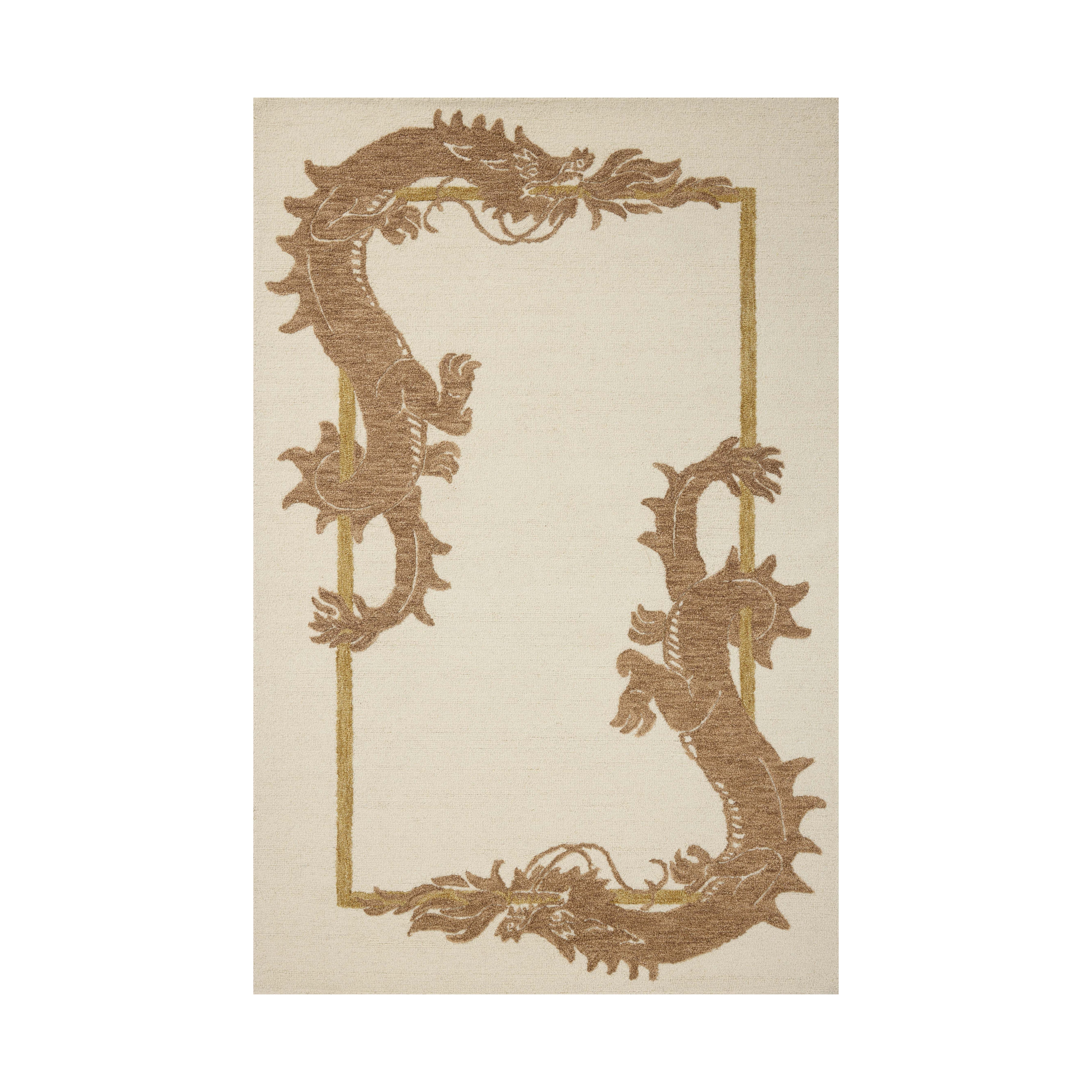 Brigette Romanek x Loloi Romi Ivory / Spice Rug RUGS - wool Loloi 18" x 18" sample