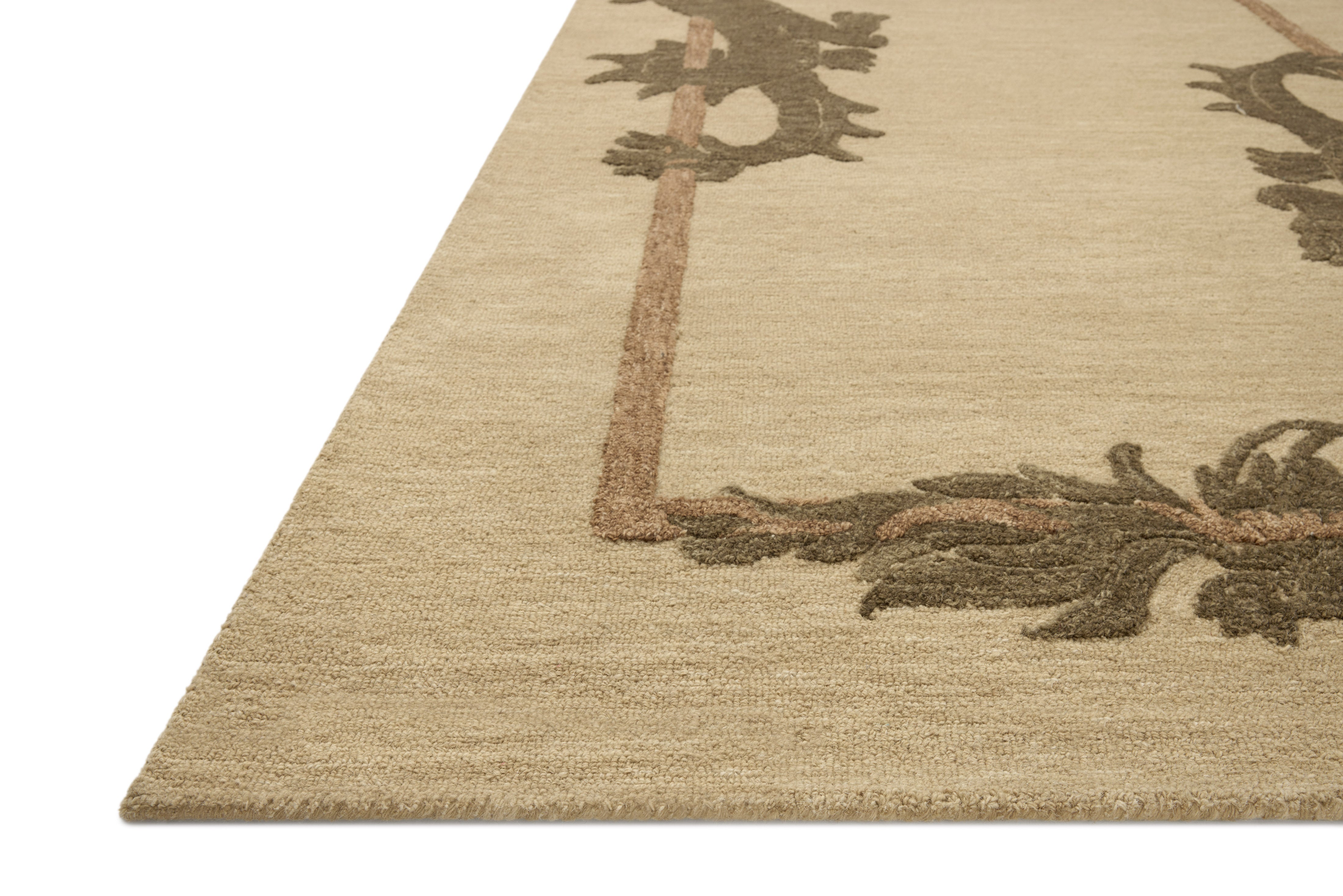 In-house sample - Loloi Romi Collection DESIGN - Rug Sample Loloi Natural / Olive