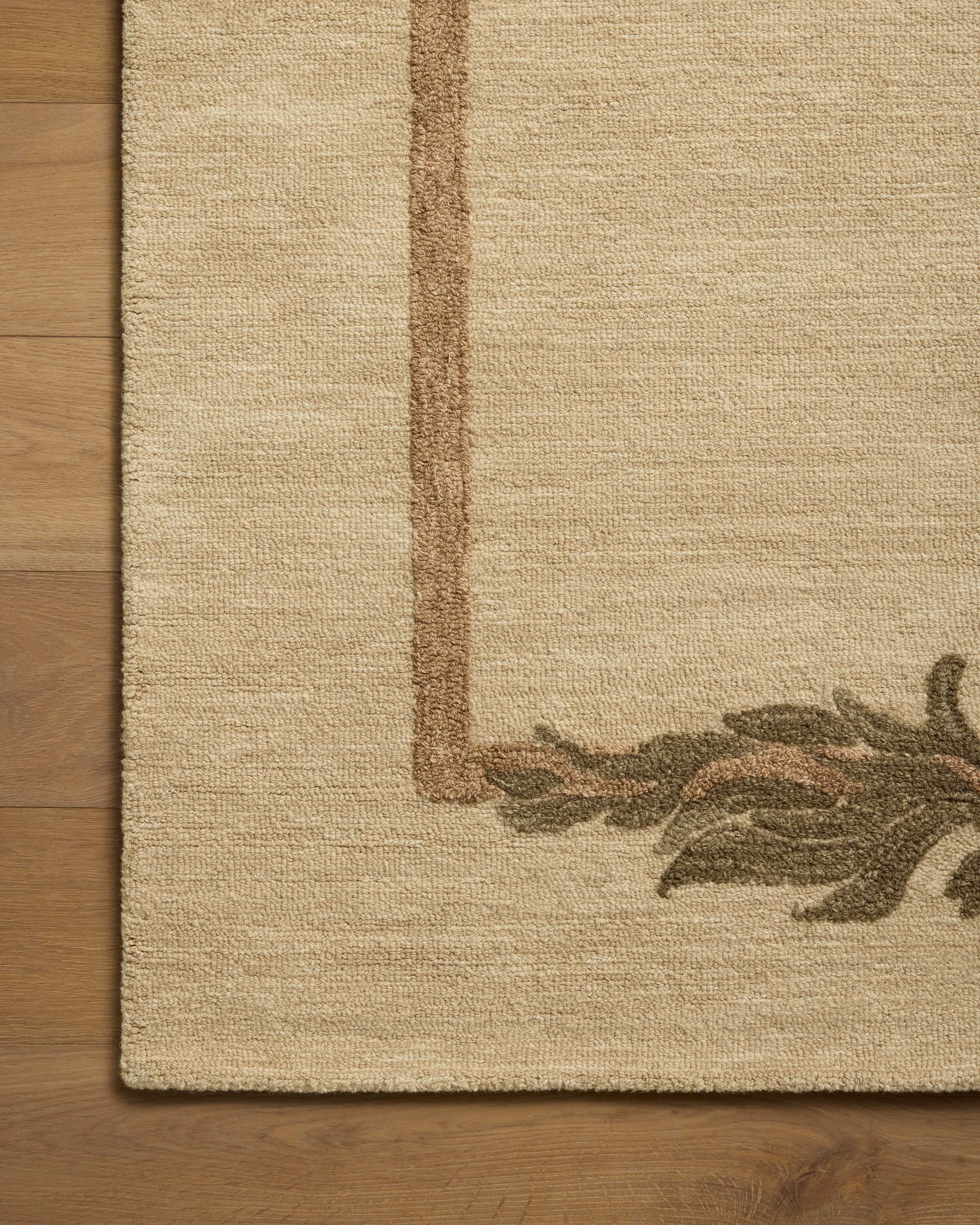 Brigette Romanek x Loloi Romi Natural / Olive Rug RUGS - wool Loloi