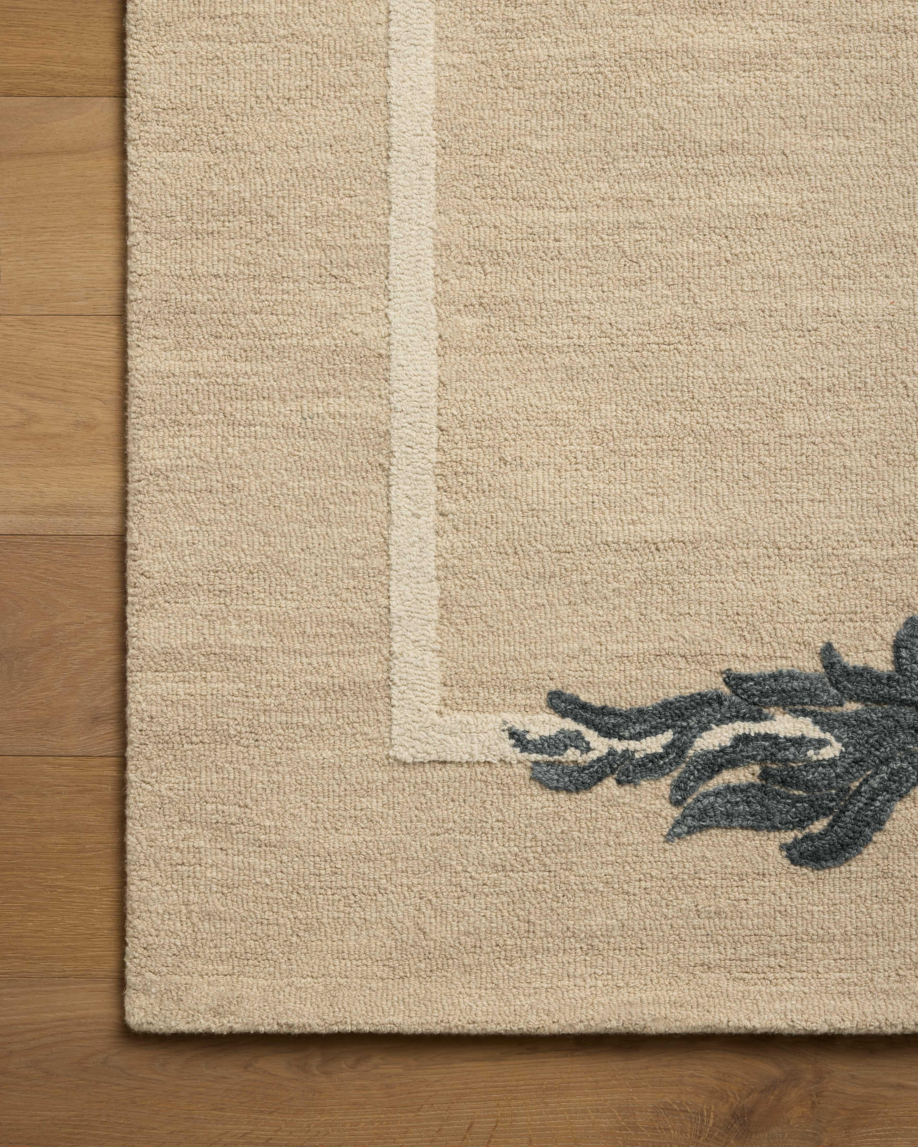 In-house sample - Loloi Romi Collection DESIGN - Rug Sample Loloi Oatmeal / Midnight