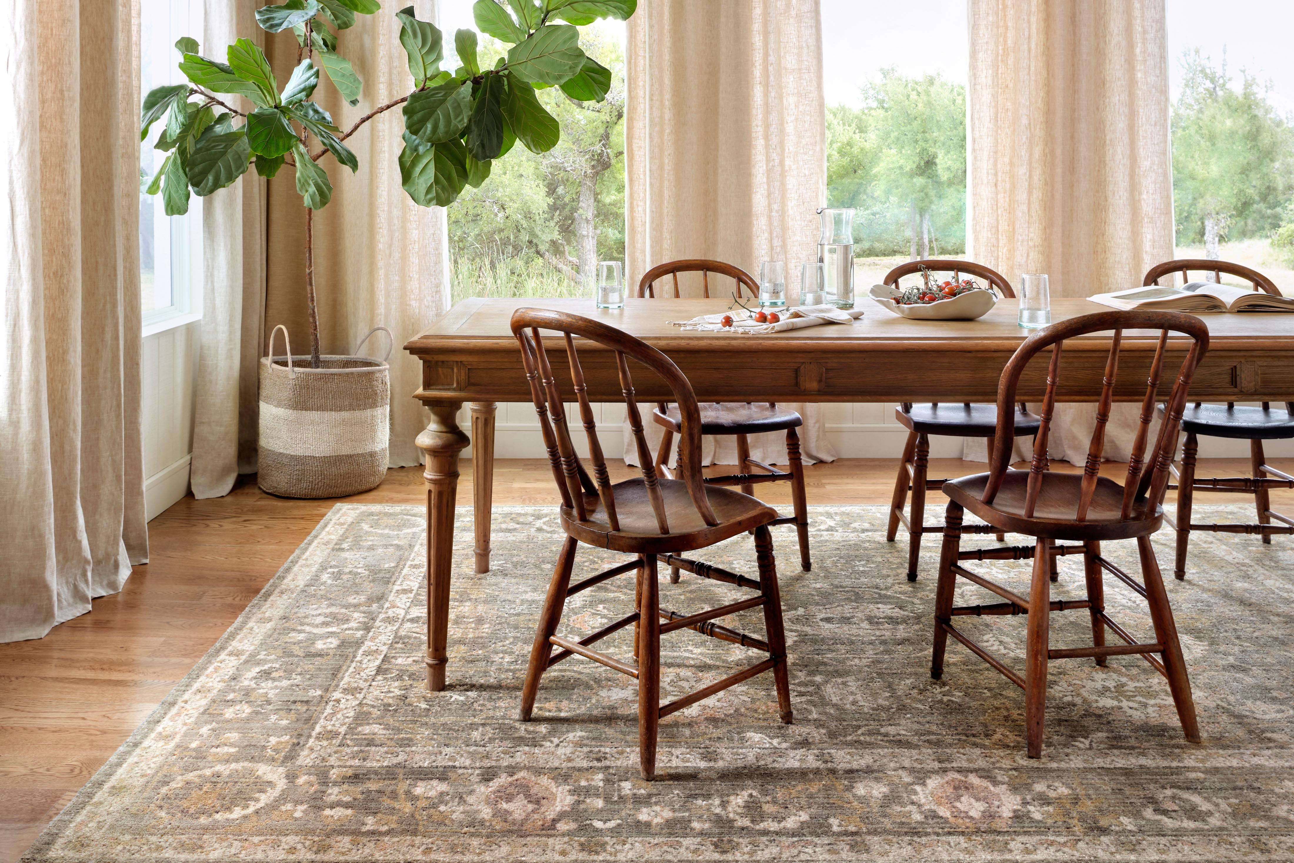 Chris Loves Julia x Loloi Rosemarie Sage / Blush Rug RUGS - patterned Loloi