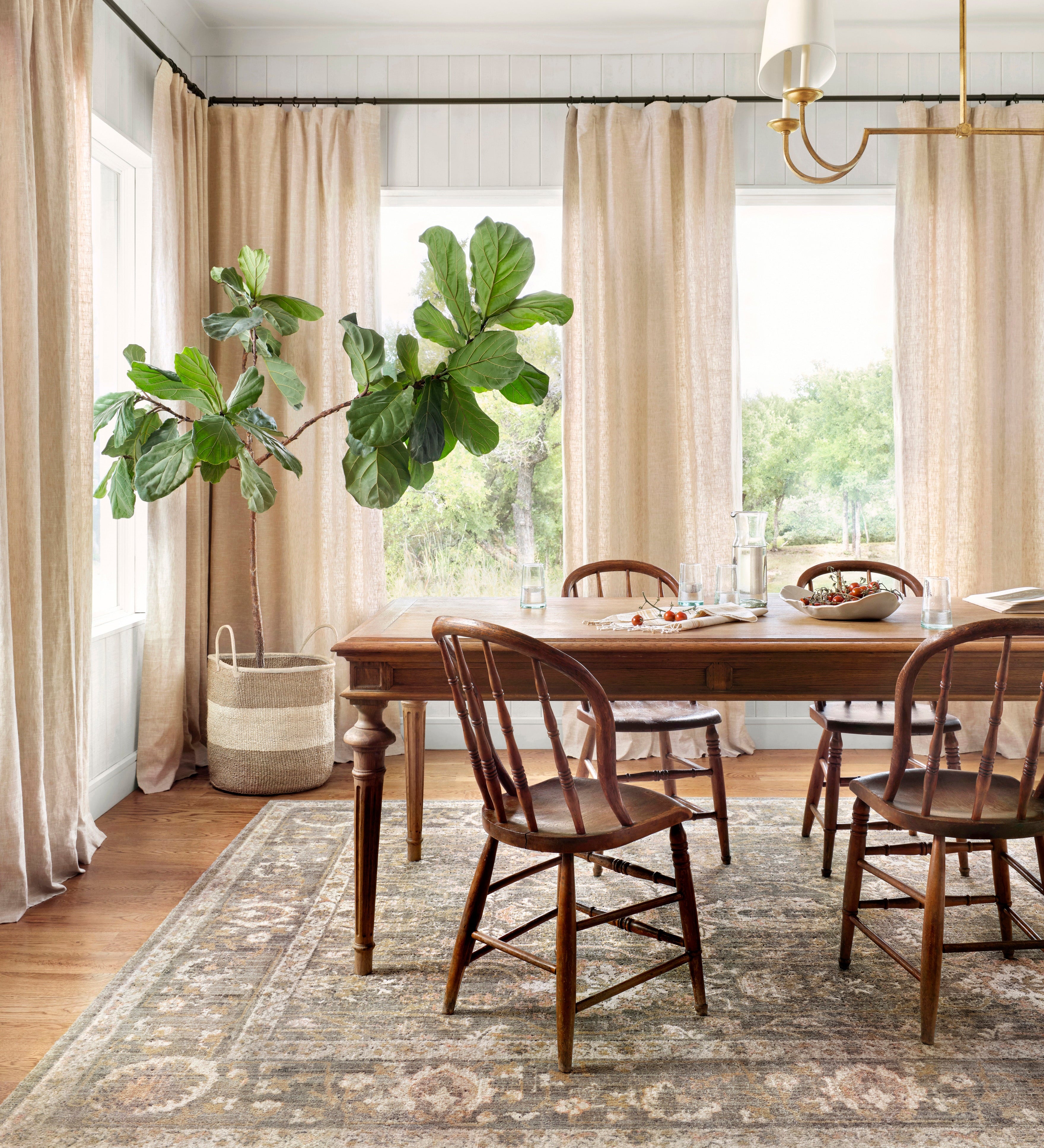 Chris Loves Julia x Loloi Rosemarie Sage / Blush Rug RUGS - patterned Loloi