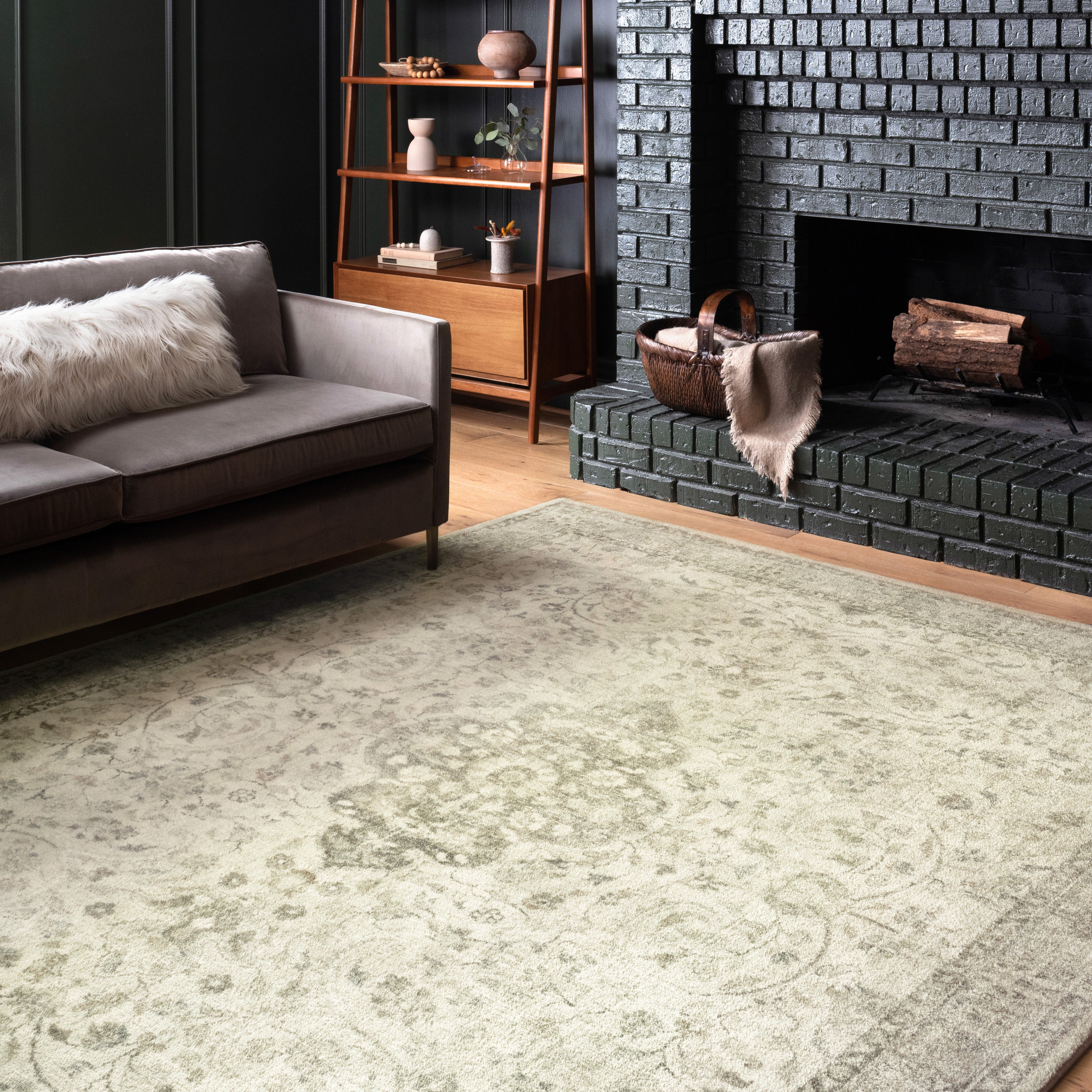 Loloi Rosette Ivory / Silver Rug RUGS - synthetic Loloi