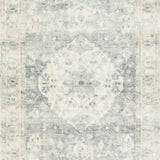 Loloi Rosette Denim / Fog Rug RUGS - synthetic Loloi