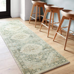 Loloi Rosette Teal / Ivory Rug RUGS - synthetic Loloi
