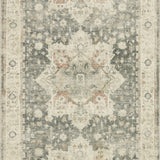 Loloi Rosette Slate / Ivory Rug RUGS - synthetic Loloi