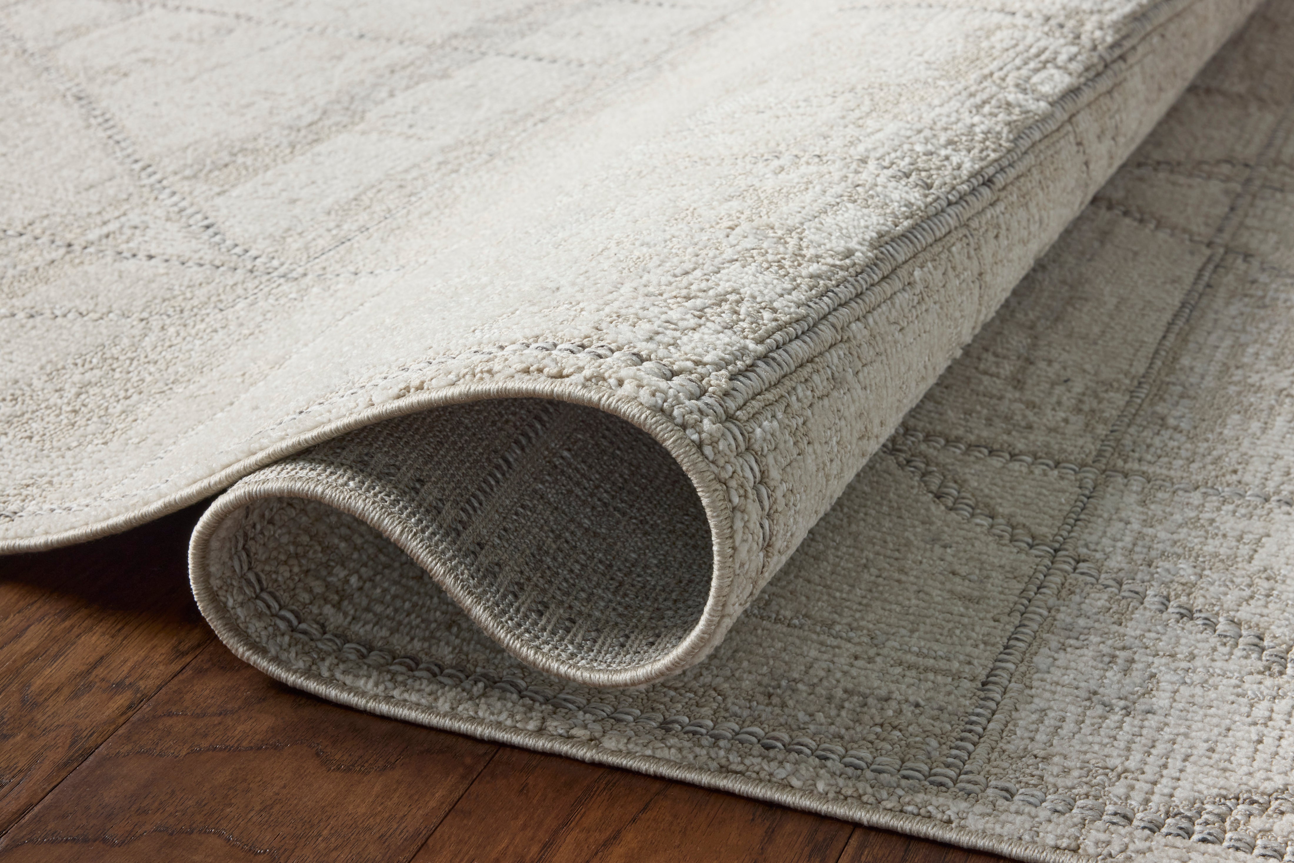 Loloi Roxie Ivory / Graphite Rug RUGS - synthetic Loloi 18" x 18"