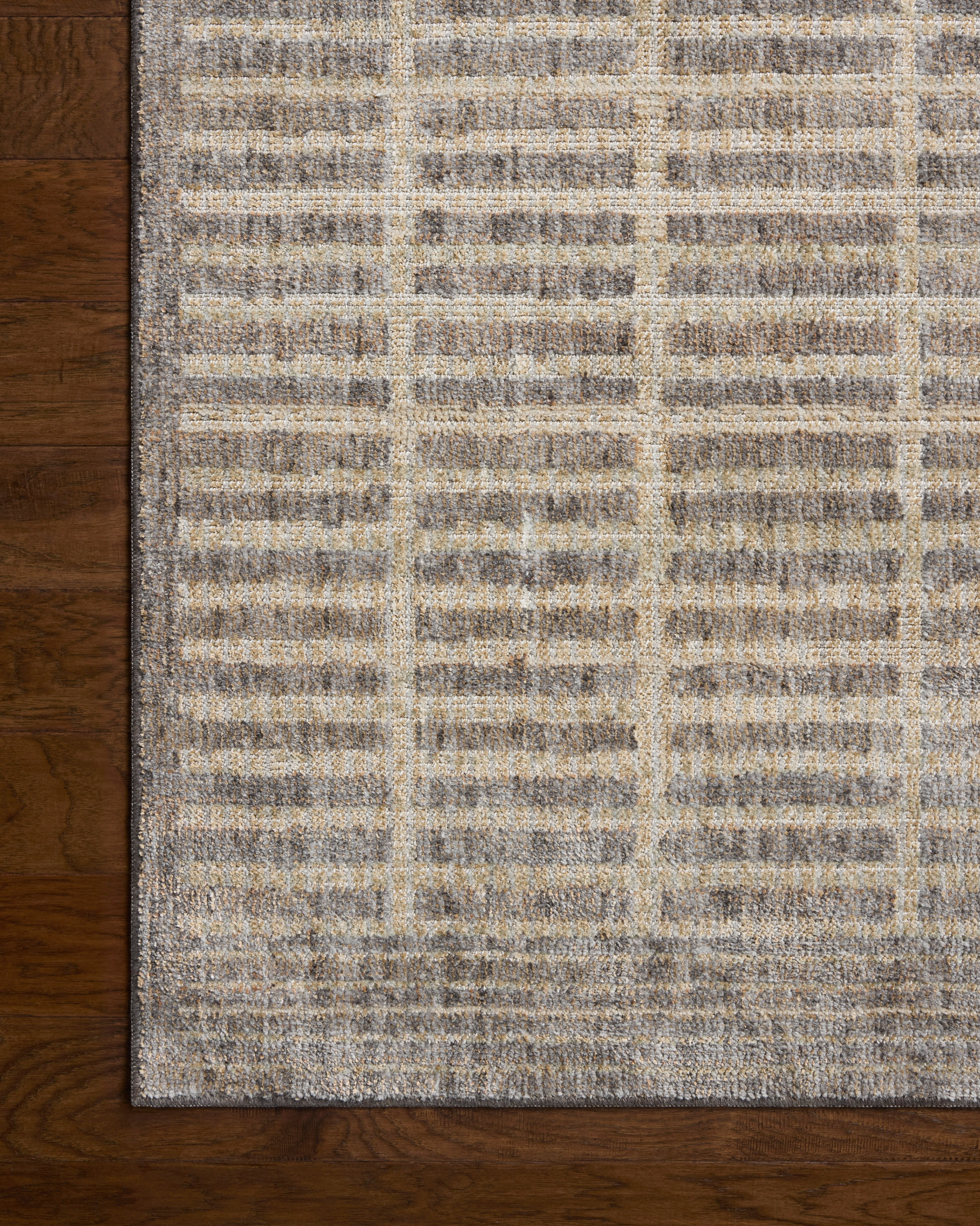Loloi Roxie Smoke / Natural Rug RUGS - synthetic Loloi 18" x 18"