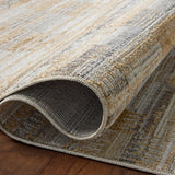 Loloi Roxie Granite / Gold Square Rug RUGS - synthetic Loloi