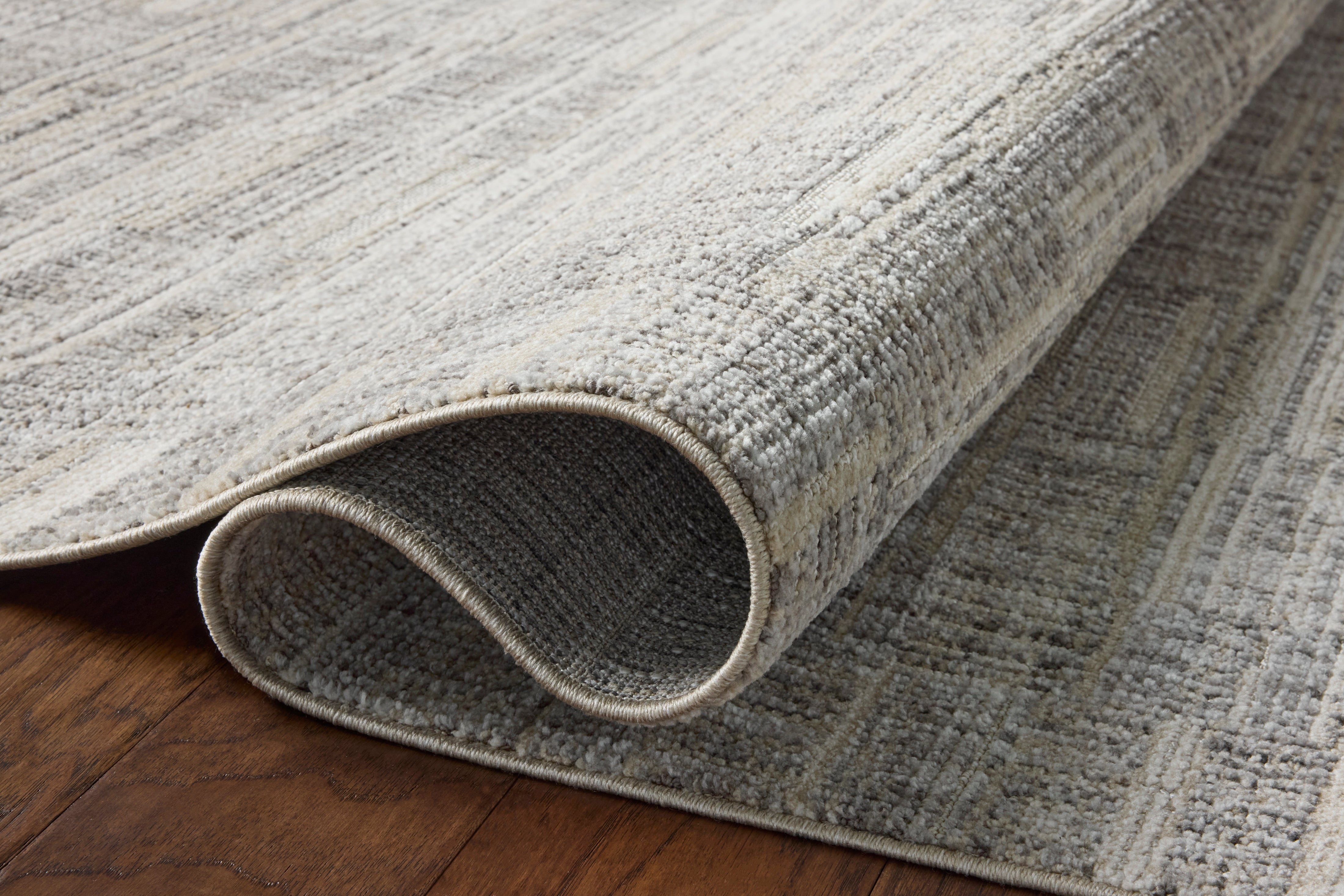 Loloi Roxie Granite / Oatmeal Square Rug RUGS - synthetic Loloi
