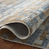 Loloi Roxie Ivory / Denim Square Rug RUGS - synthetic Loloi