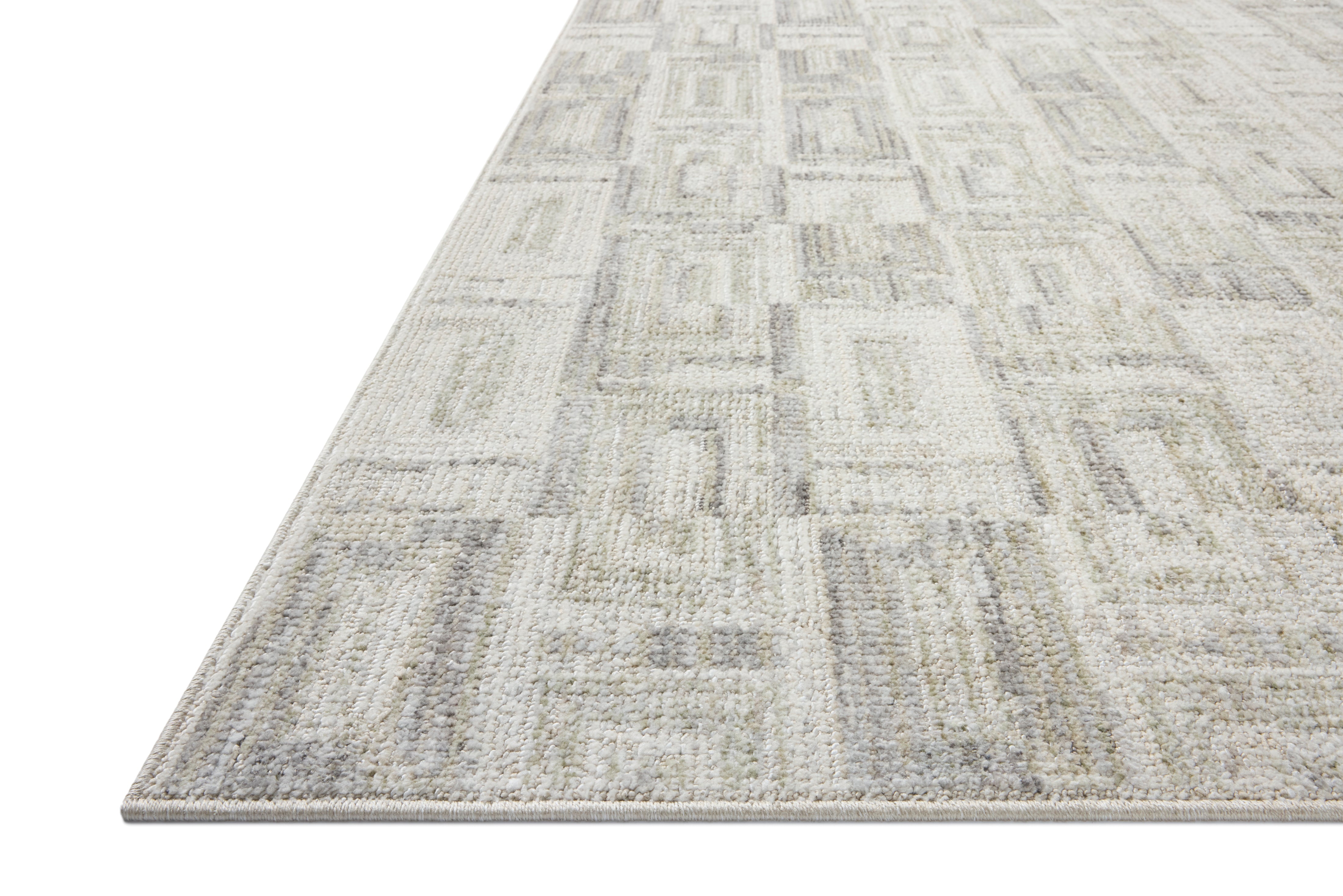 Loloi Roxie Bone / Sage Square Rug RUGS - synthetic Loloi