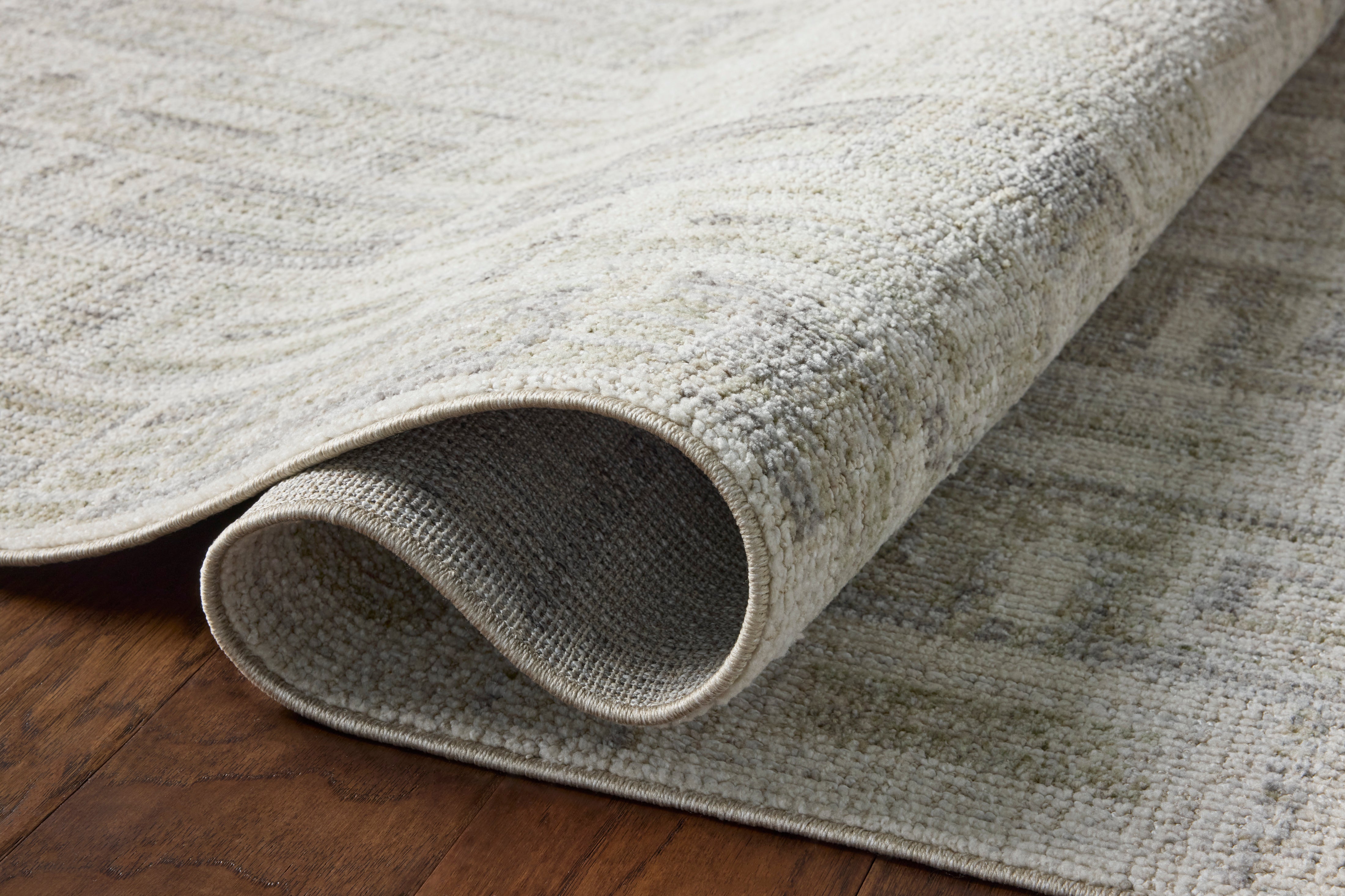 Loloi Roxie Bone / Sage Square Rug RUGS - synthetic Loloi