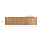 Toby Media Bench FURNITURE - console table Moe's Furniture