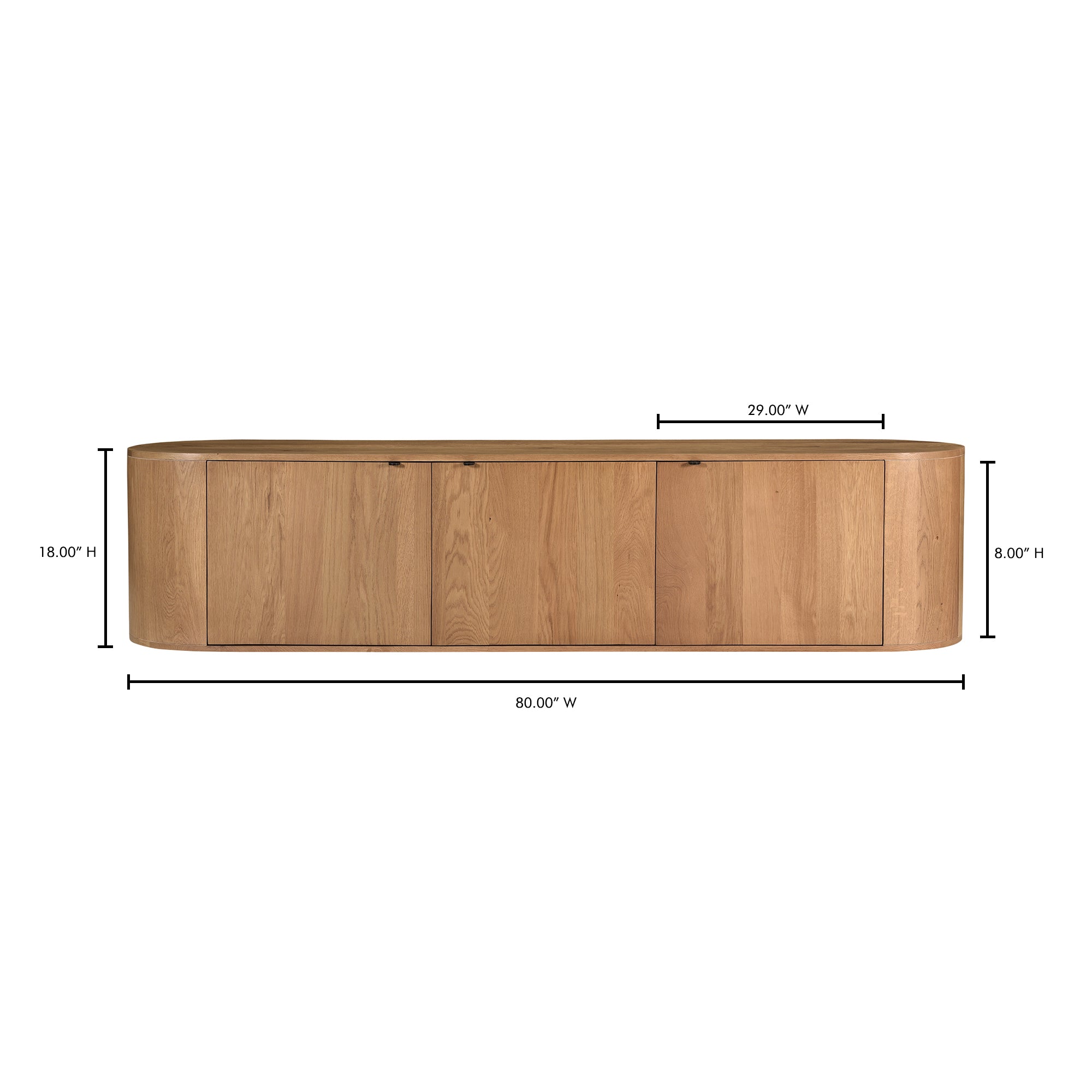 Toby Media Bench FURNITURE - console table Moe's Furniture
