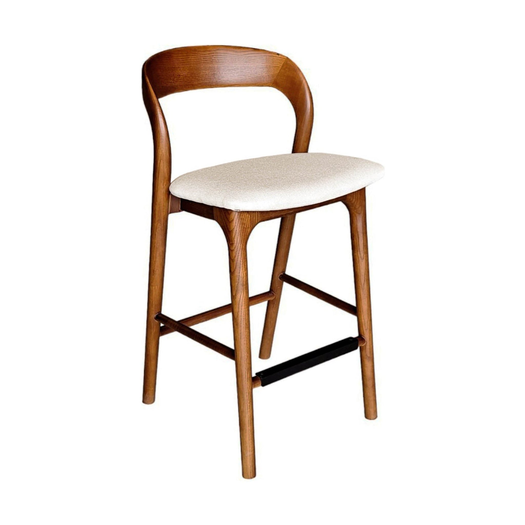FLOOR MODEL - Rondo Counter Stool - Walnut Frame FURNITURE - bar/counter stool LH IMPORTS