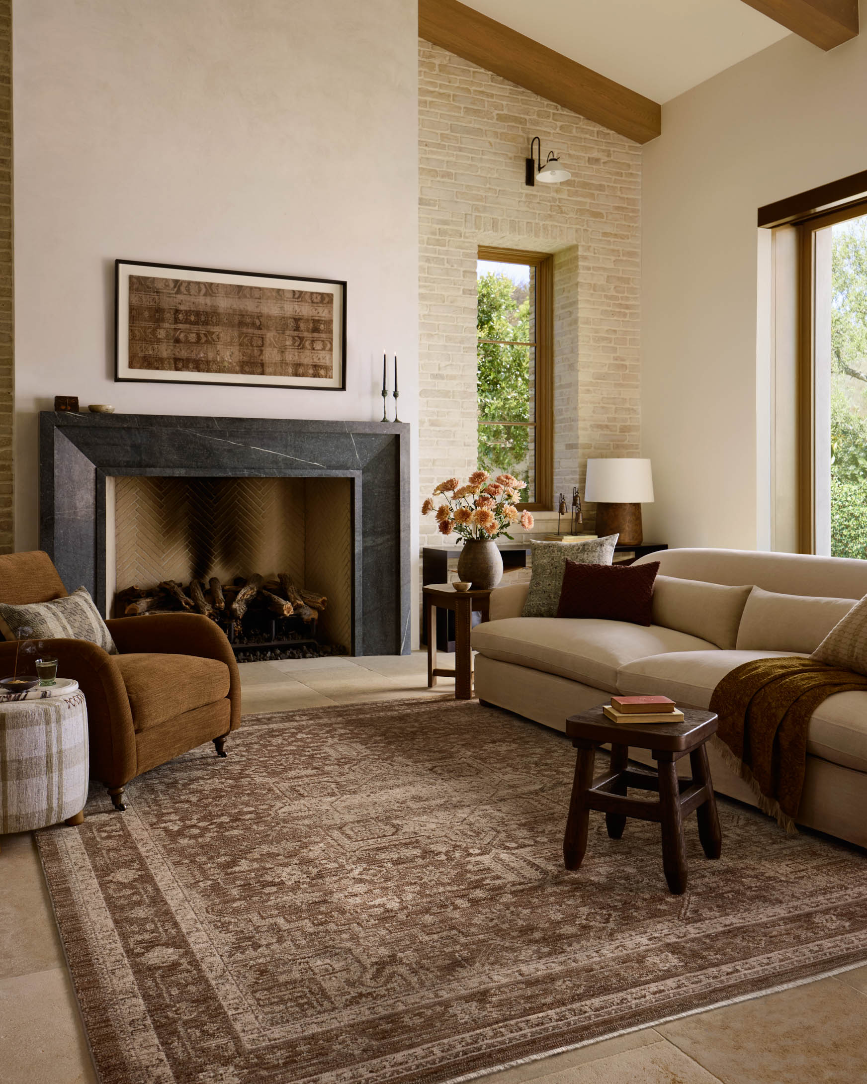 Amber Lewis x Loloi Rutherford Fawn / Natural Rug – 2