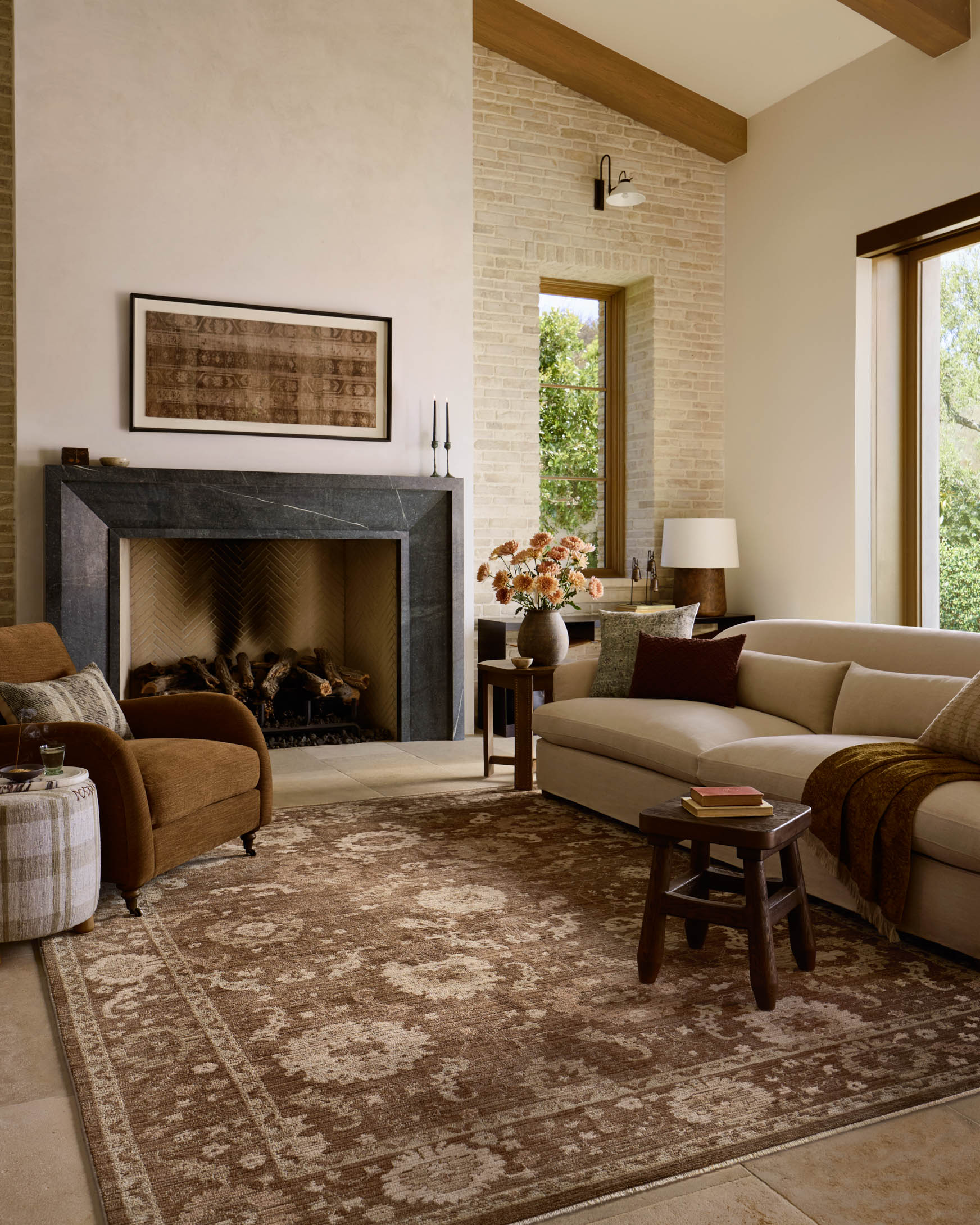 Amber Lewis x Loloi Rutherford Bark / Natural Rug – 2