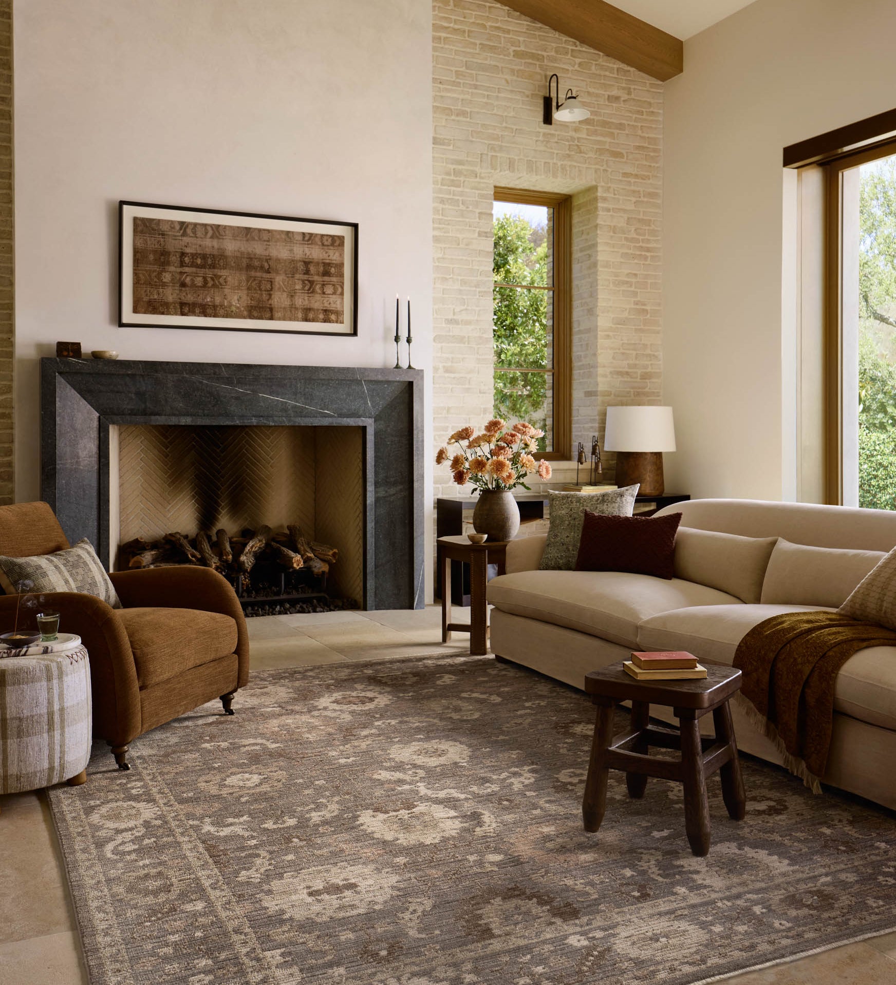 Amber Lewis x Loloi Rutherford Stone / Pebble Rug – 2