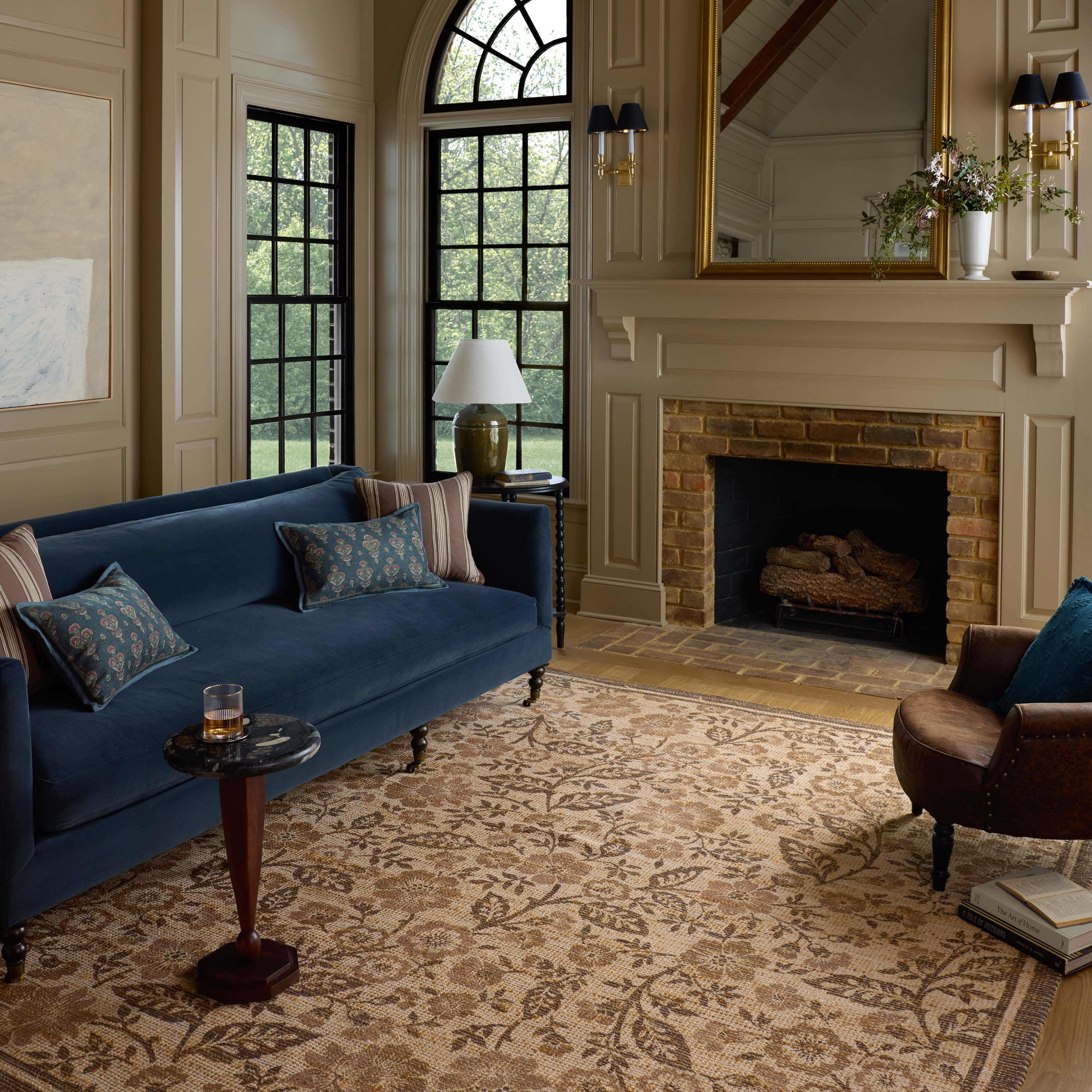 Chris Loves Julia x Loloi Rue Bark / Mocha Rug RUGS - jute Loloi