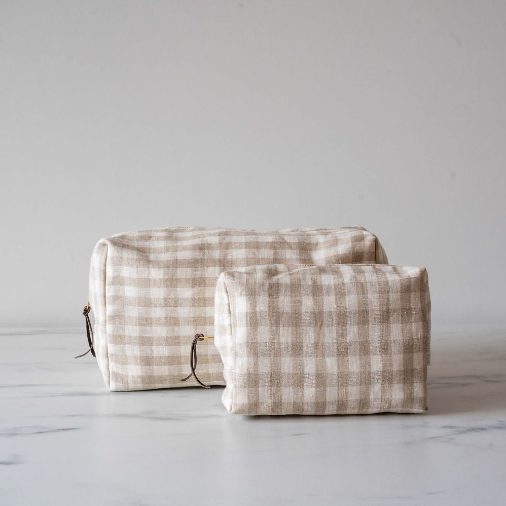 Rug & Weave made Gingham Linen Bag