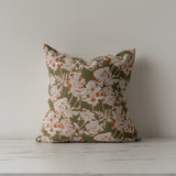 Chris Loves Julia x Loloi Matilda Olive/Orange Pillow