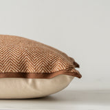 Jean Stoffer x Loloi Flange Pillow Chocolate