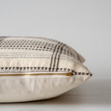 Cream Bhujodi Fringe Pillow Cover