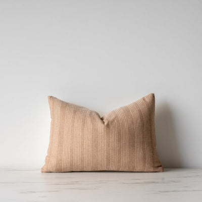 Taupe Woven Pillow Cover