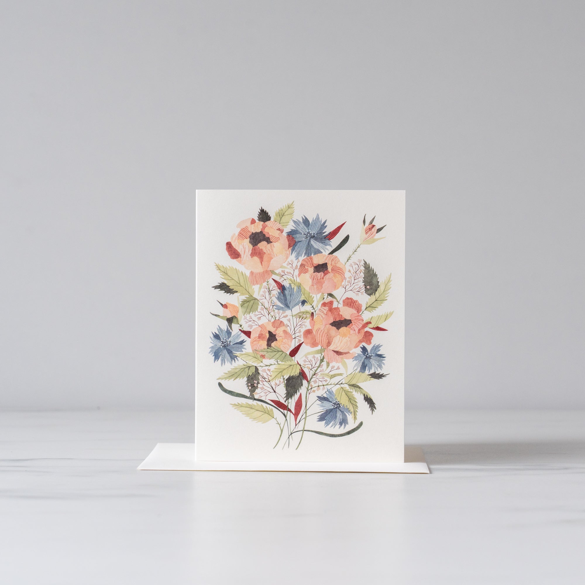 Peonies Bouquet Card - Rug & Weave