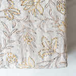Yellow Floral Block Print Quilt - Rug & Weave