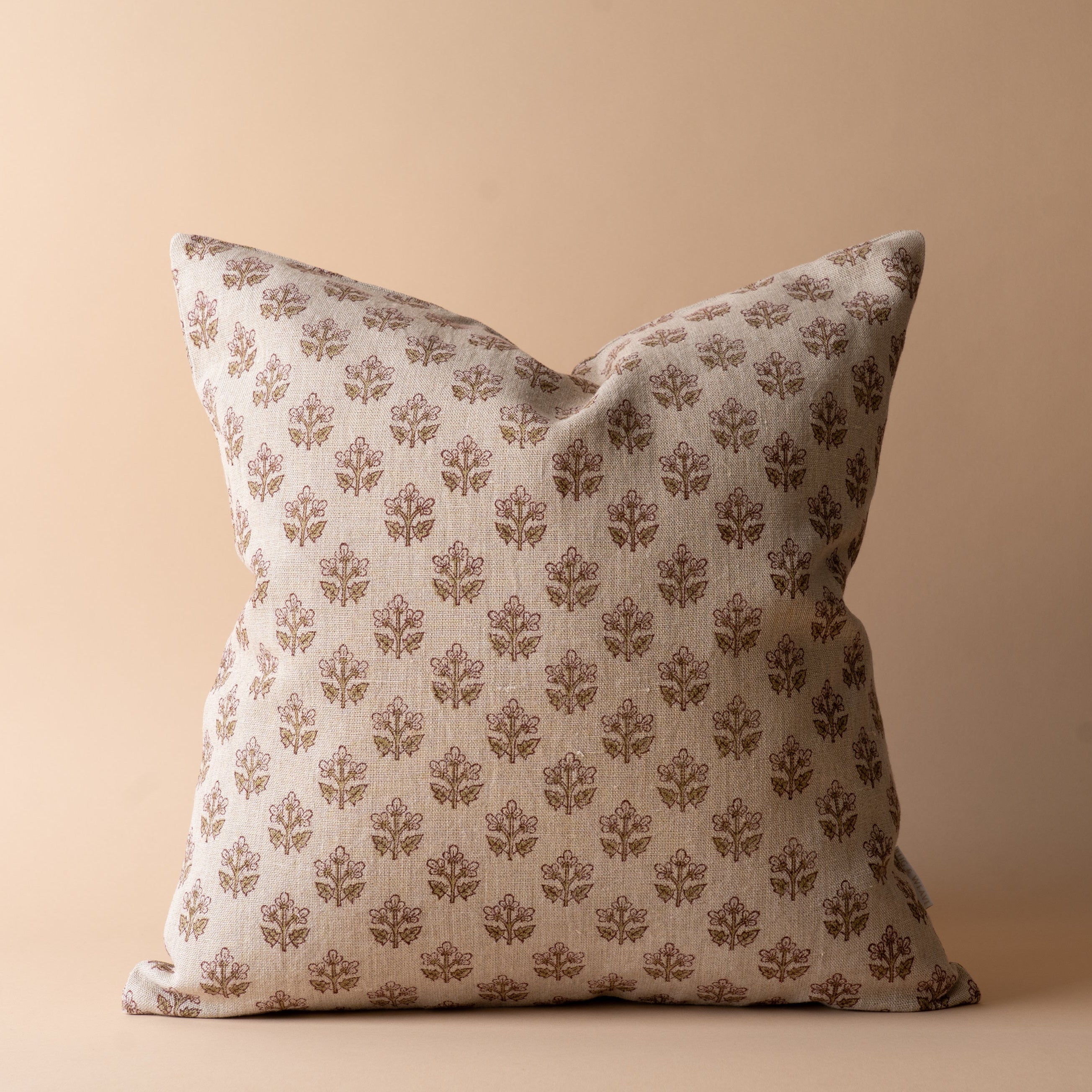 Sadie Block Print Pillow Cover 1 - PILLOWS - Block print - neutral Rug & Weave Pillows