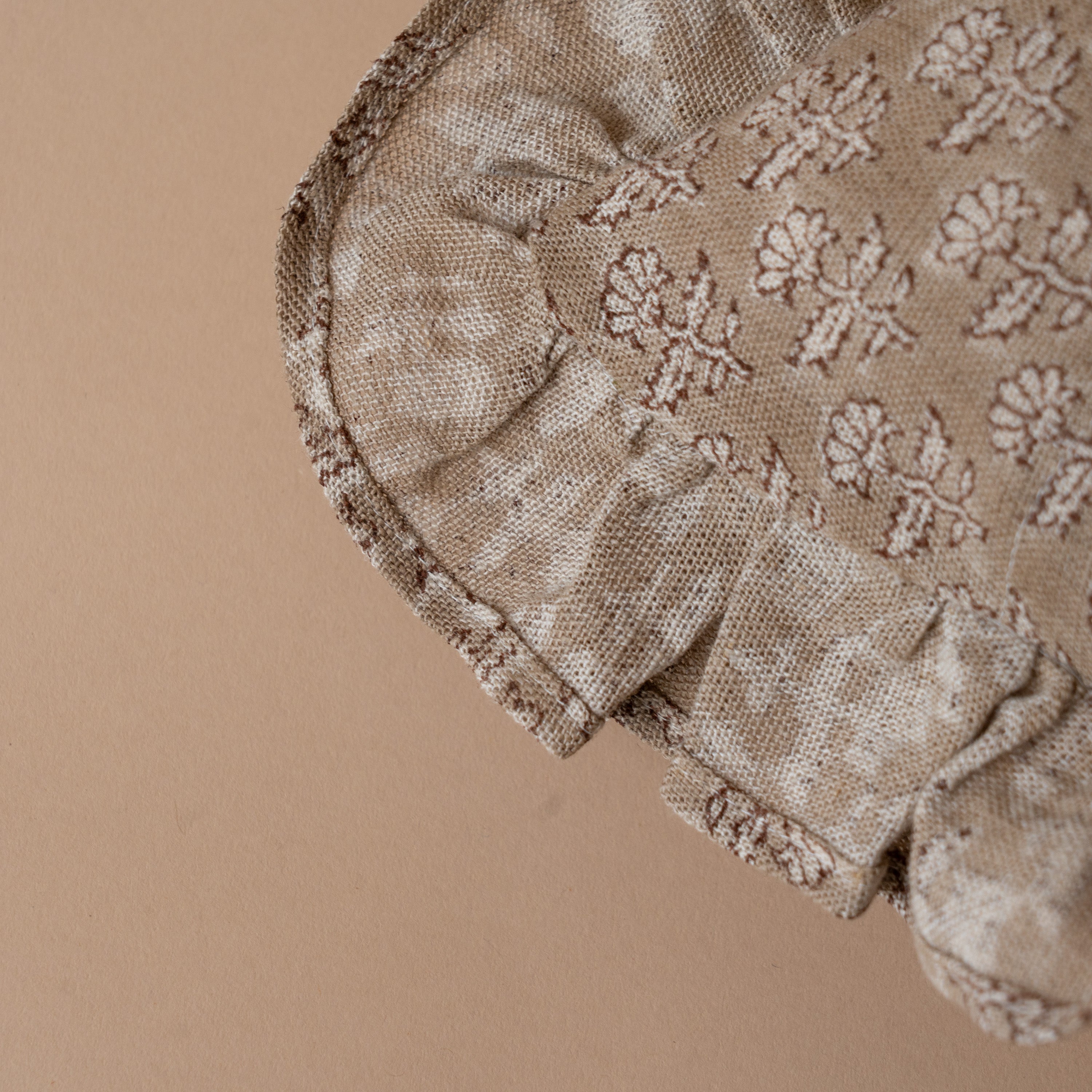 Samson Block Print Ruffle Pillow Cover 2 - PILLOWS - Block print - warm ORNA HOUSE