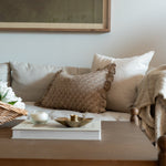Samson Block Print Ruffle Pillow Cover 2 - PILLOWS - Block print - warm ORNA HOUSE