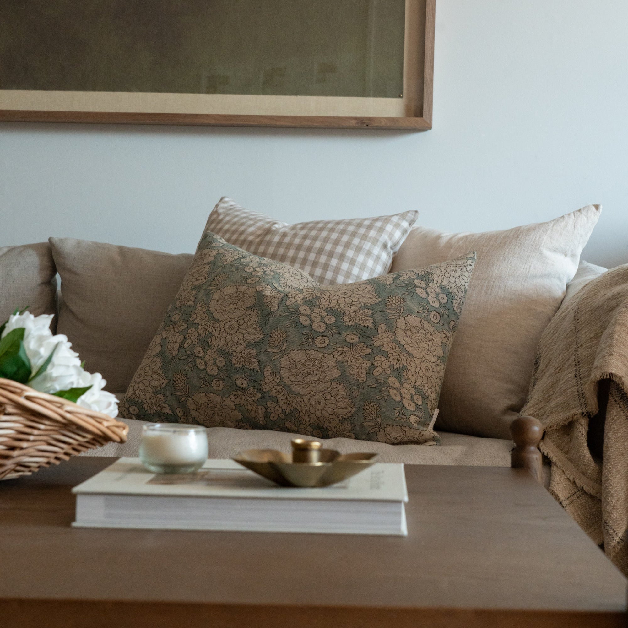 Adeline Block Print Pillow Cover 3 - PILLOWS - Block print - cool Rug & Weave Pillows